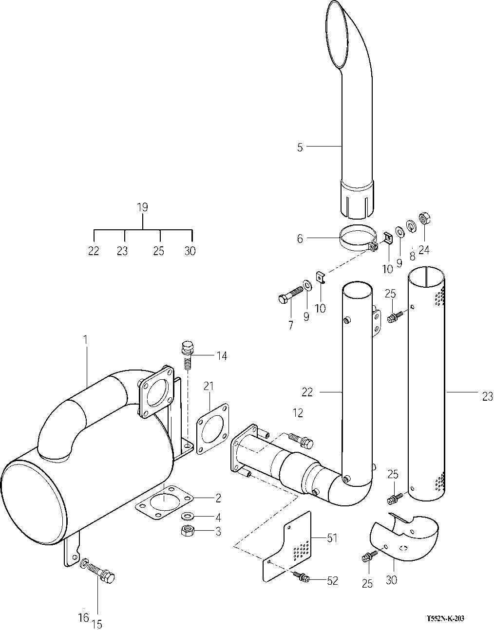 203 - SILENCERS AND EXHAUST PIPES