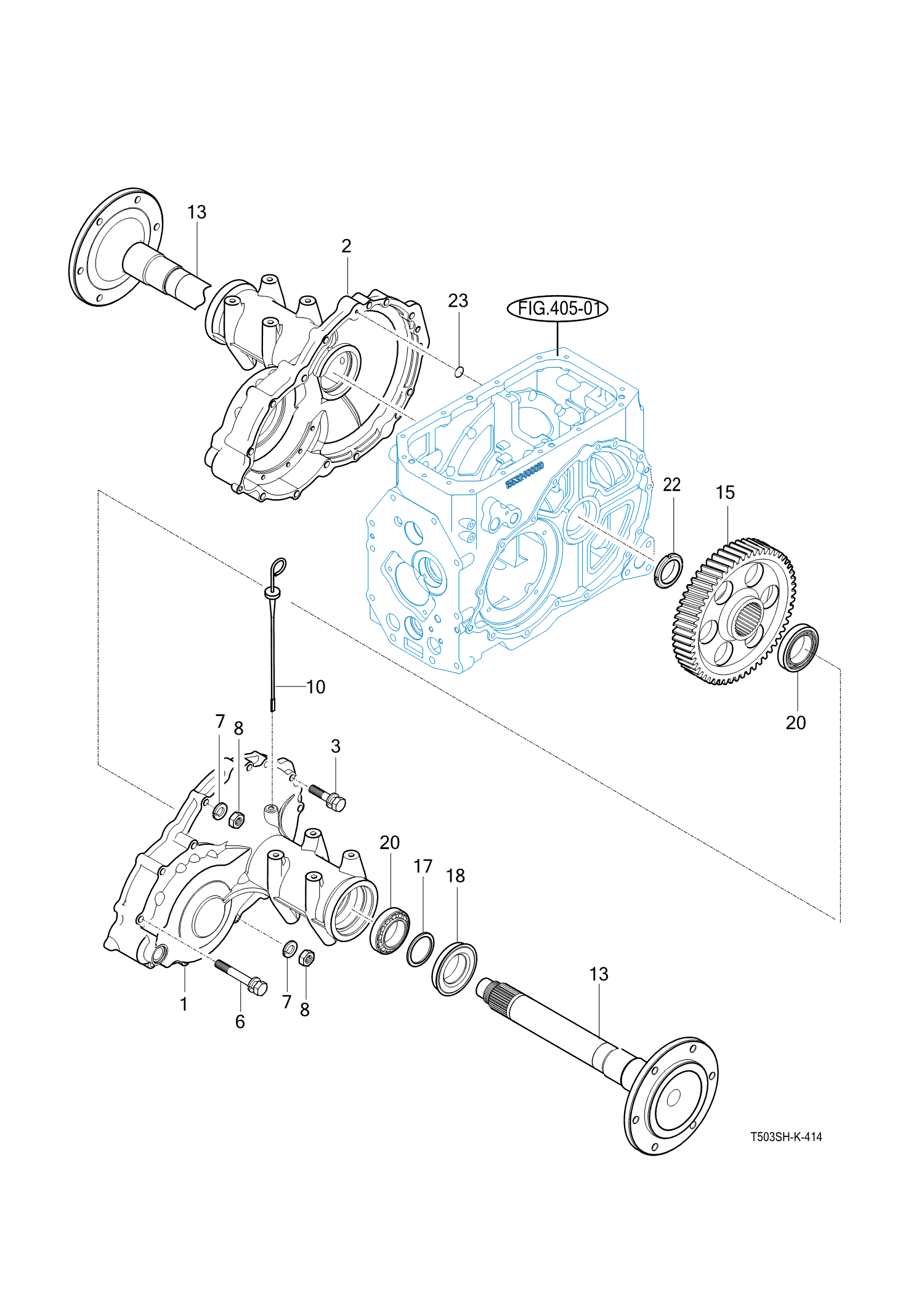 413 - 4WD CHANGE LEVER