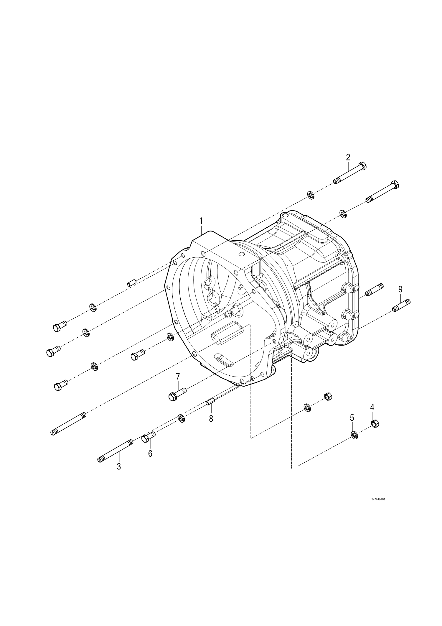 401 - TRANSMISSION FRONT CASE