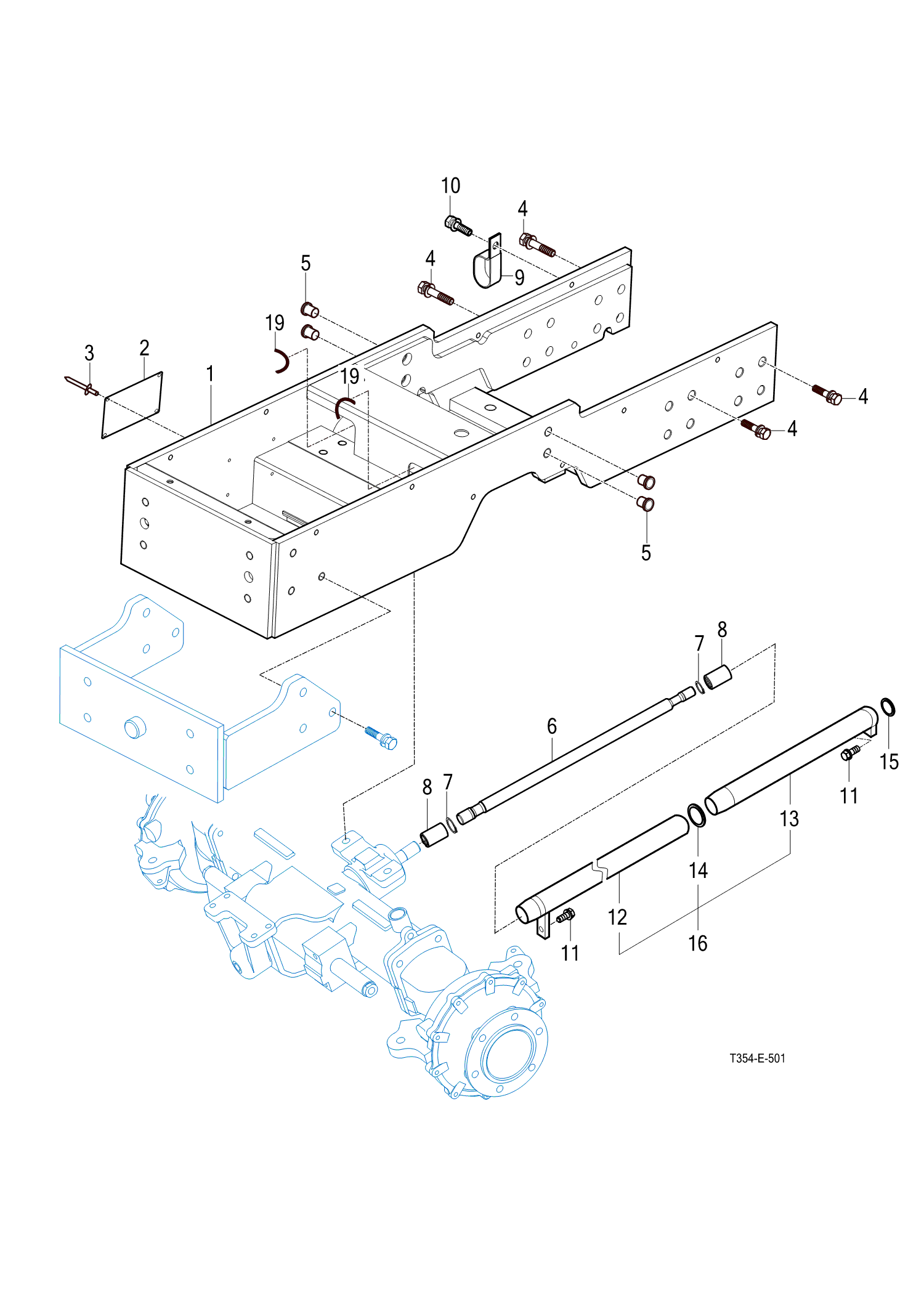 501 - FRONT AXLE BRACKET (2021-07-31 ~)