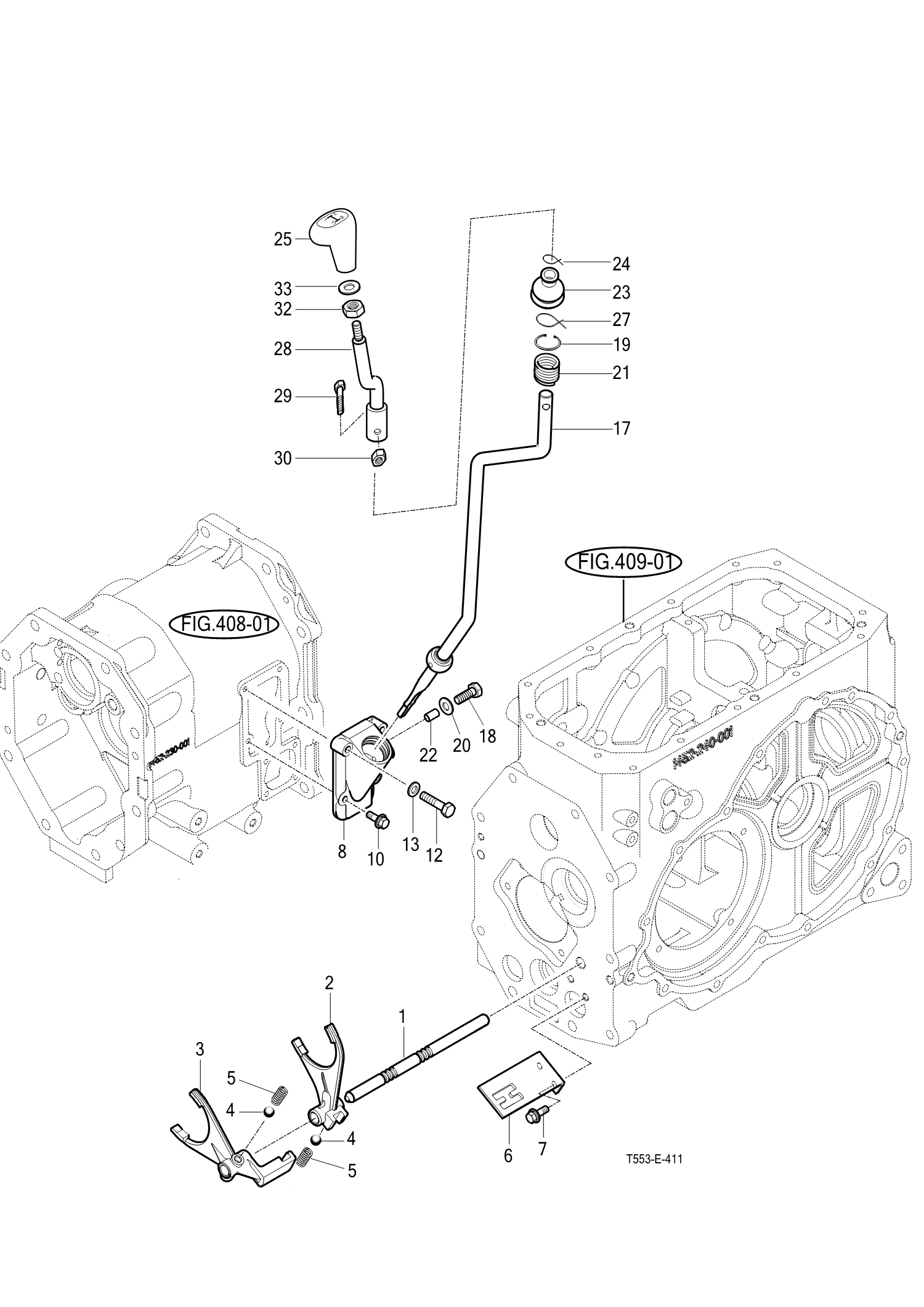 411 - SUB CHANGE SHIFTER