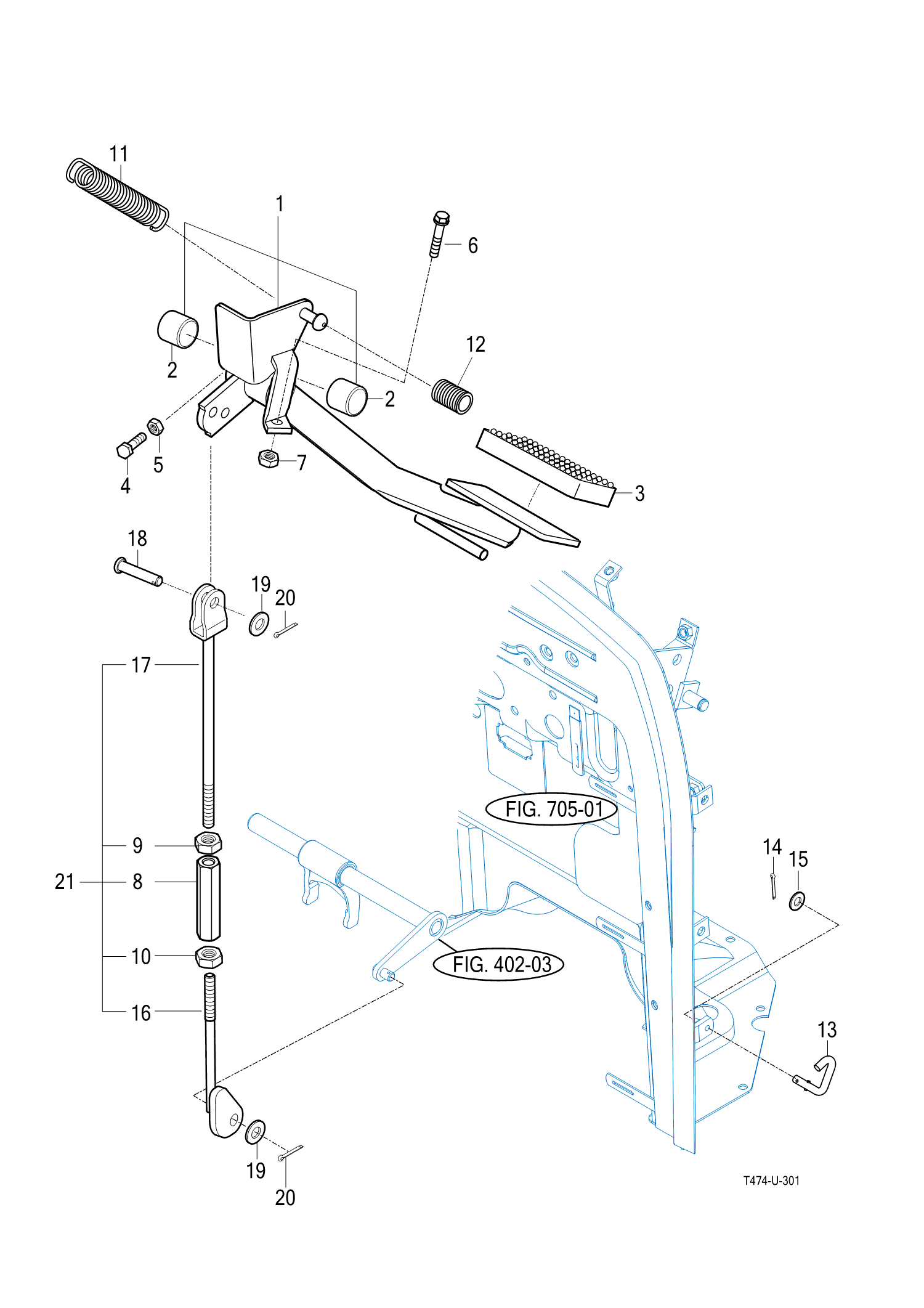 301 - CLUTCH PEDAL