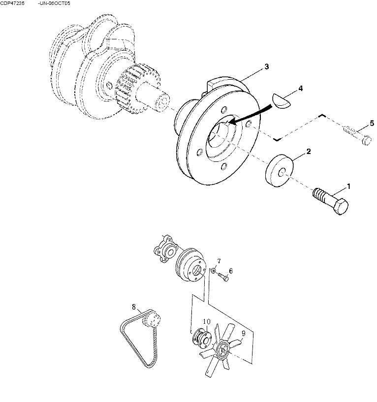 115 - CRANKSHAFT PULLEY