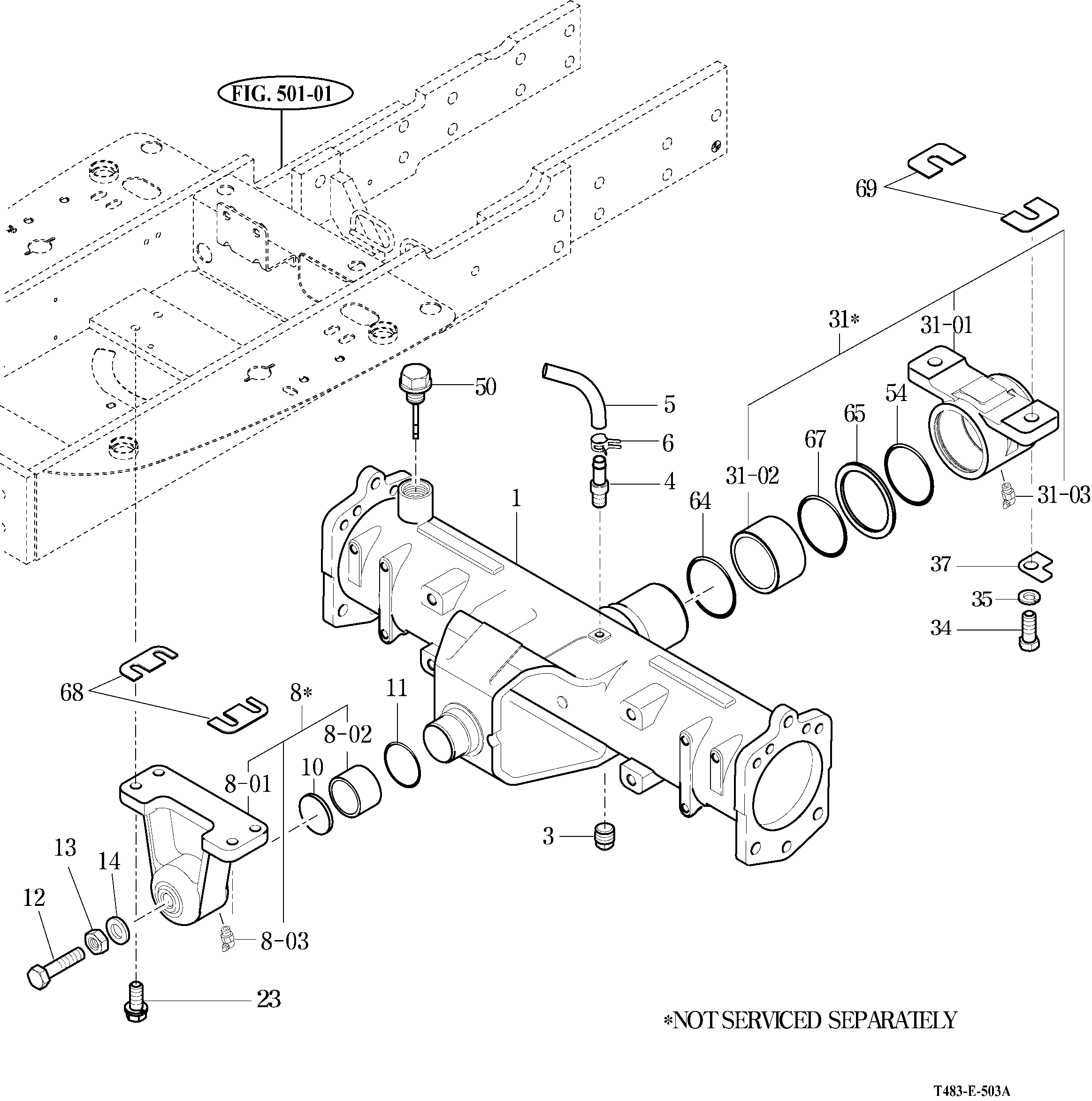 503 - FRONT AXLE HOUSING