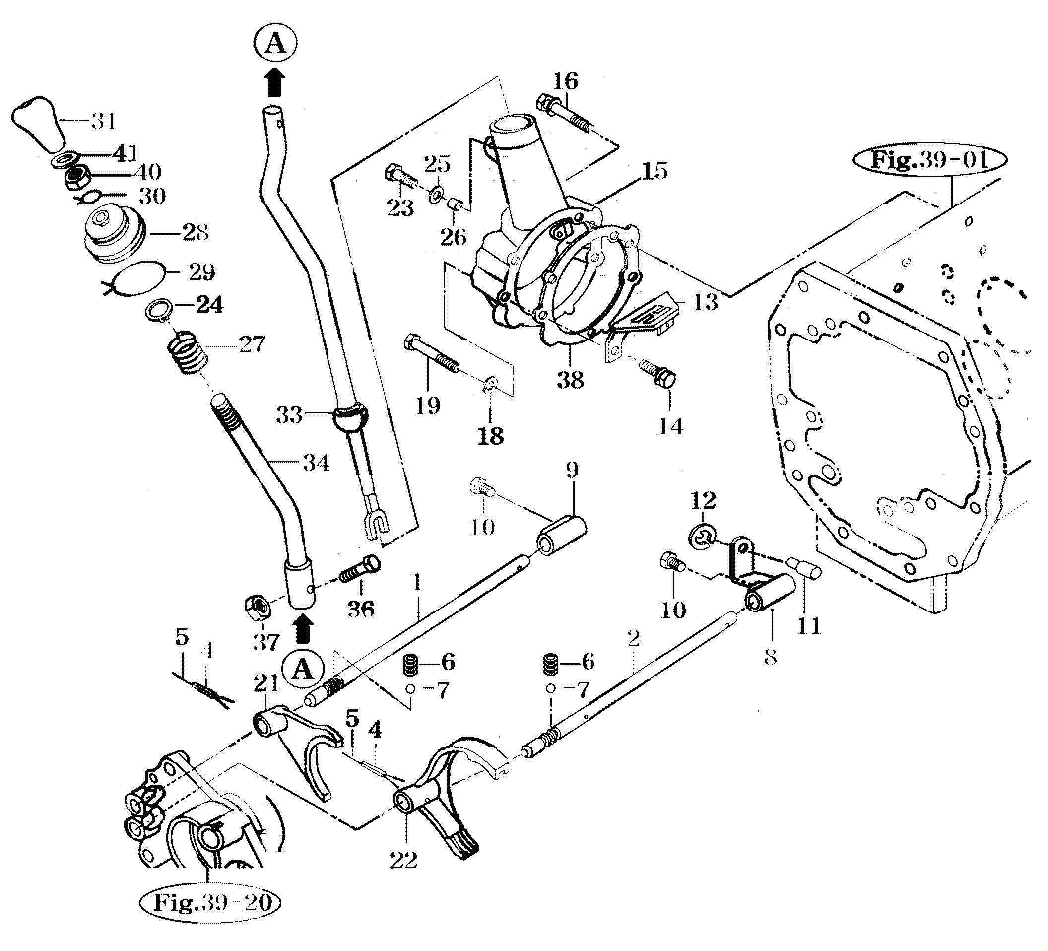 037 - MAIN CHANGE LEVER