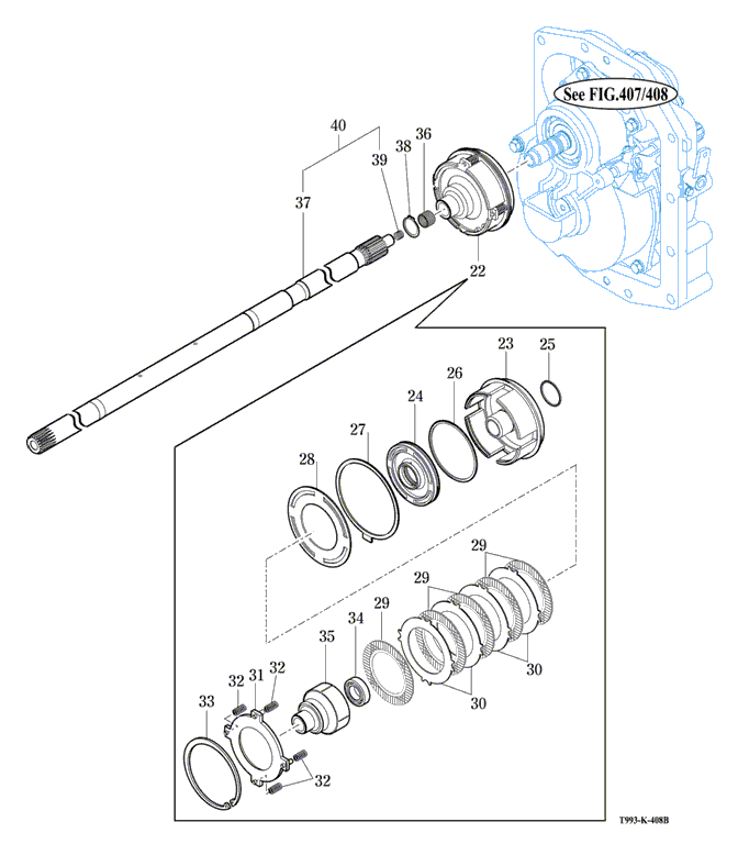 408B - PTO CLUTCH ASSY