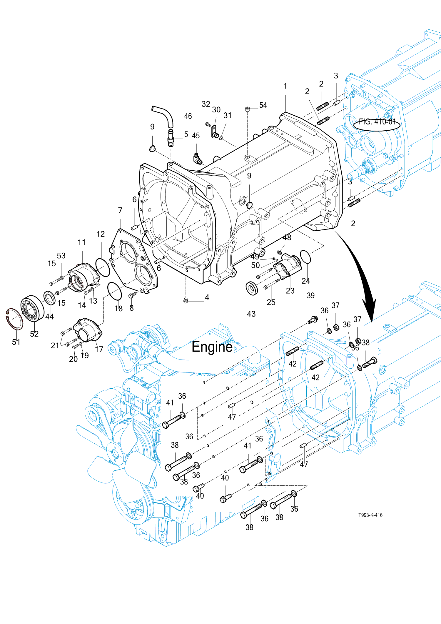 416 - CASE, FR TRANSMISSION