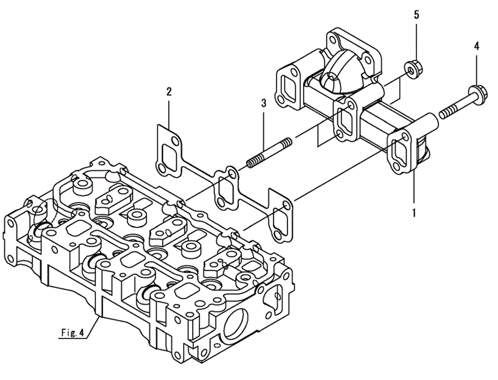 105 - EXHAUST MANIFOLD