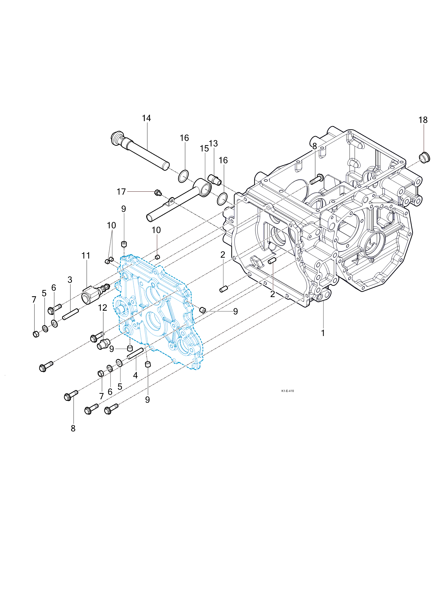 410 - REAR TRANSMISSION CASE