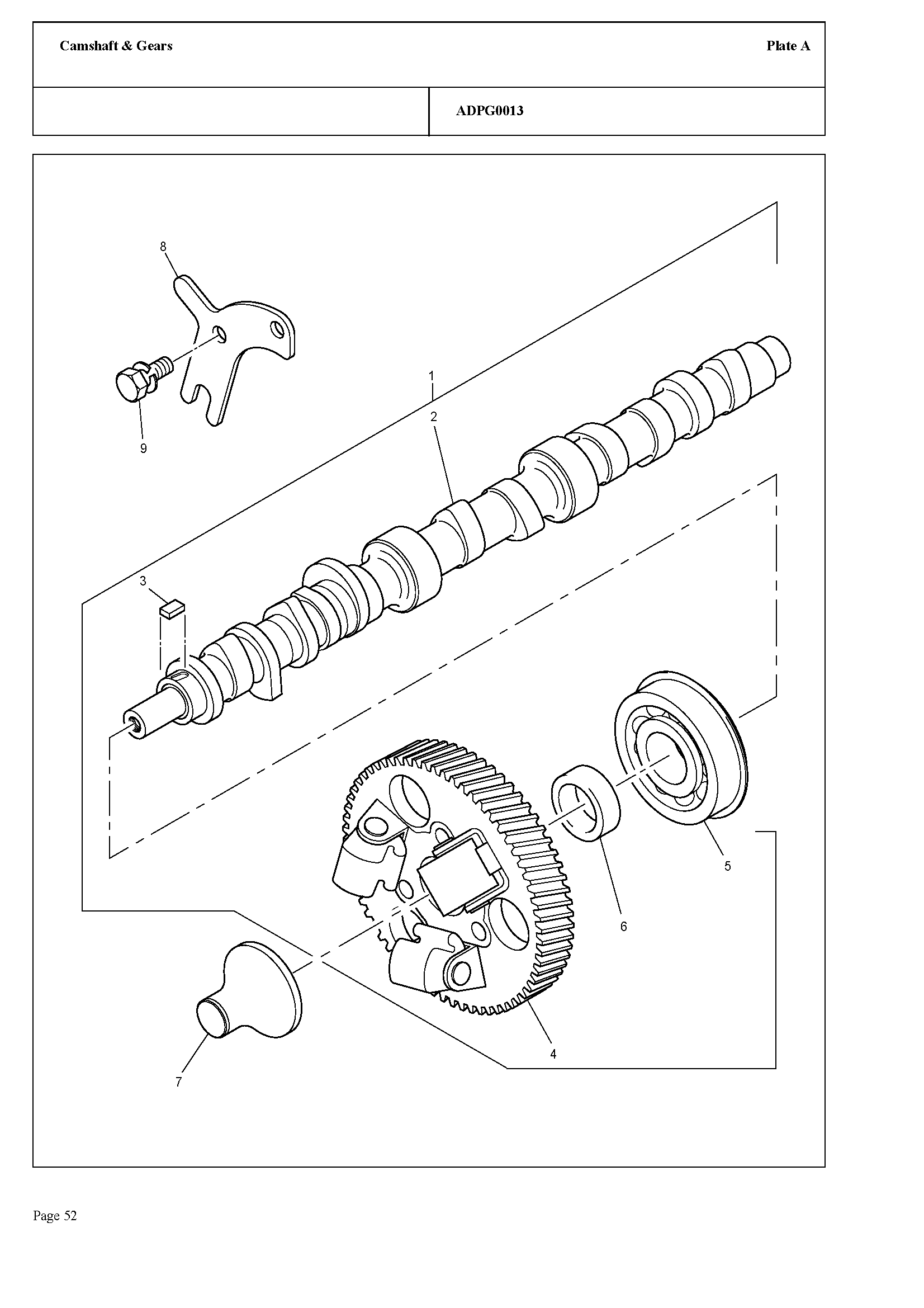 111 - CAMSHAFT & GEARS