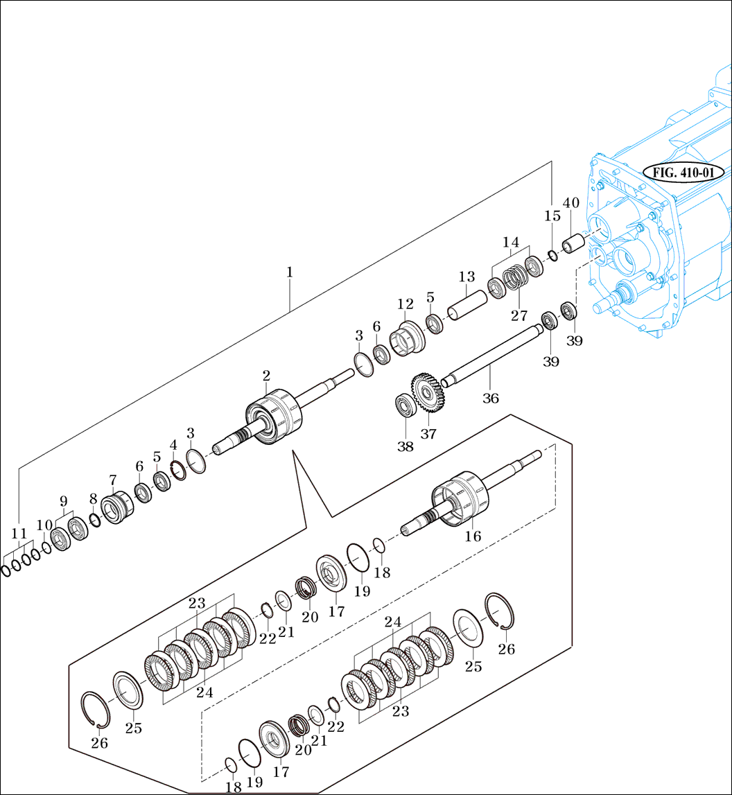 414 - POWER SHUTTLE GEAR