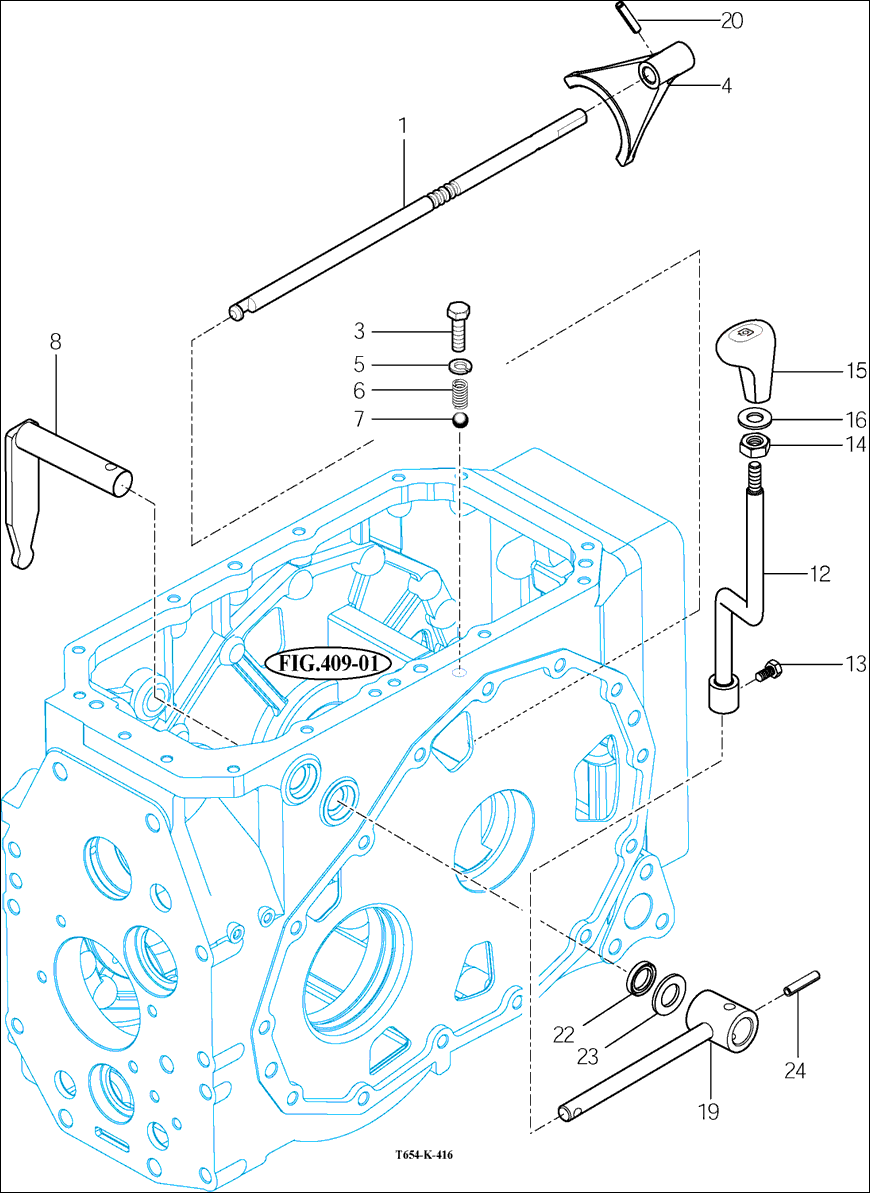 416 - P.T.O CHANGE SHIFTER 416 - P.T.O CHANGE SHIFTER