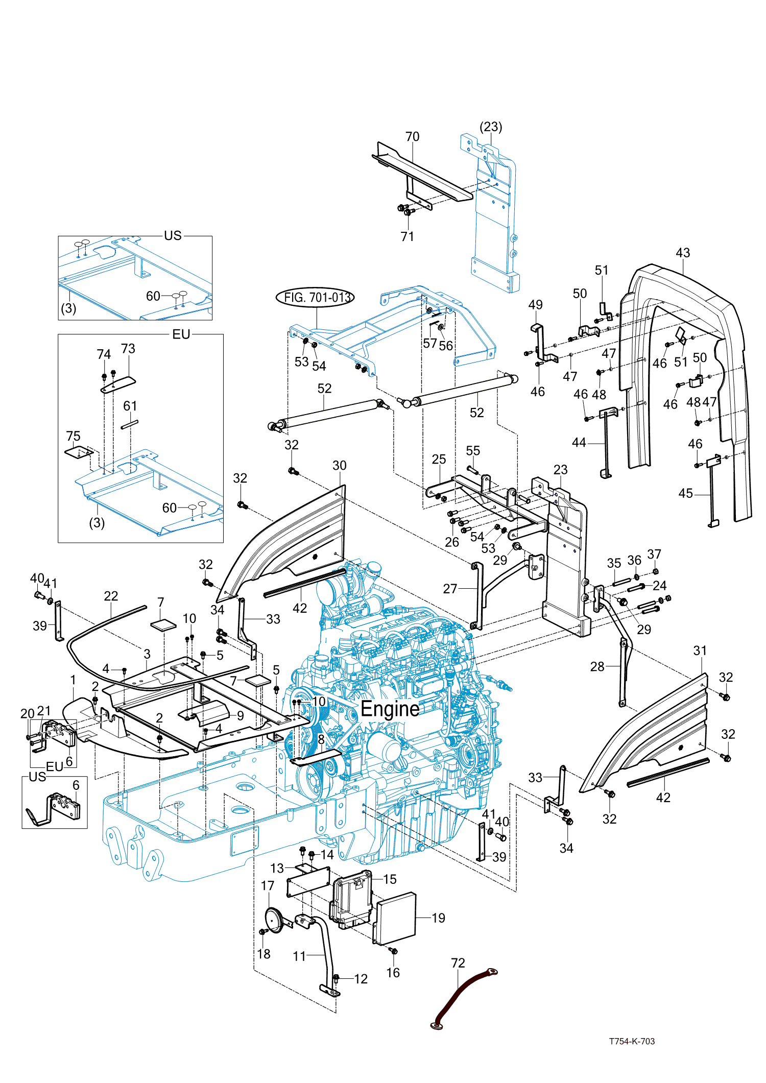 703 - SIDE SUPPORT & FRAME HOOD (2019-07-15 ~)