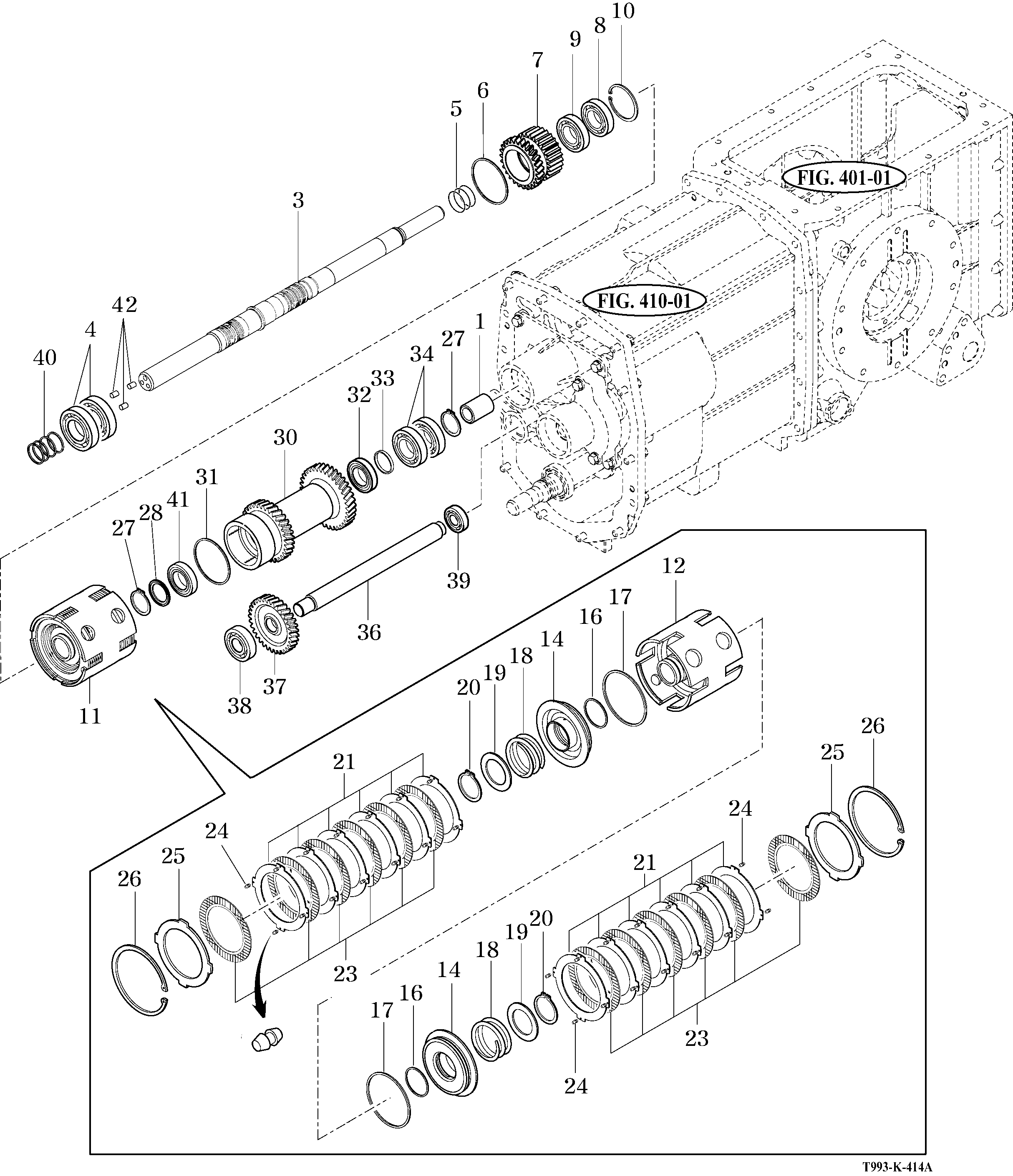 414A - POWER SHUTTLE GEAR