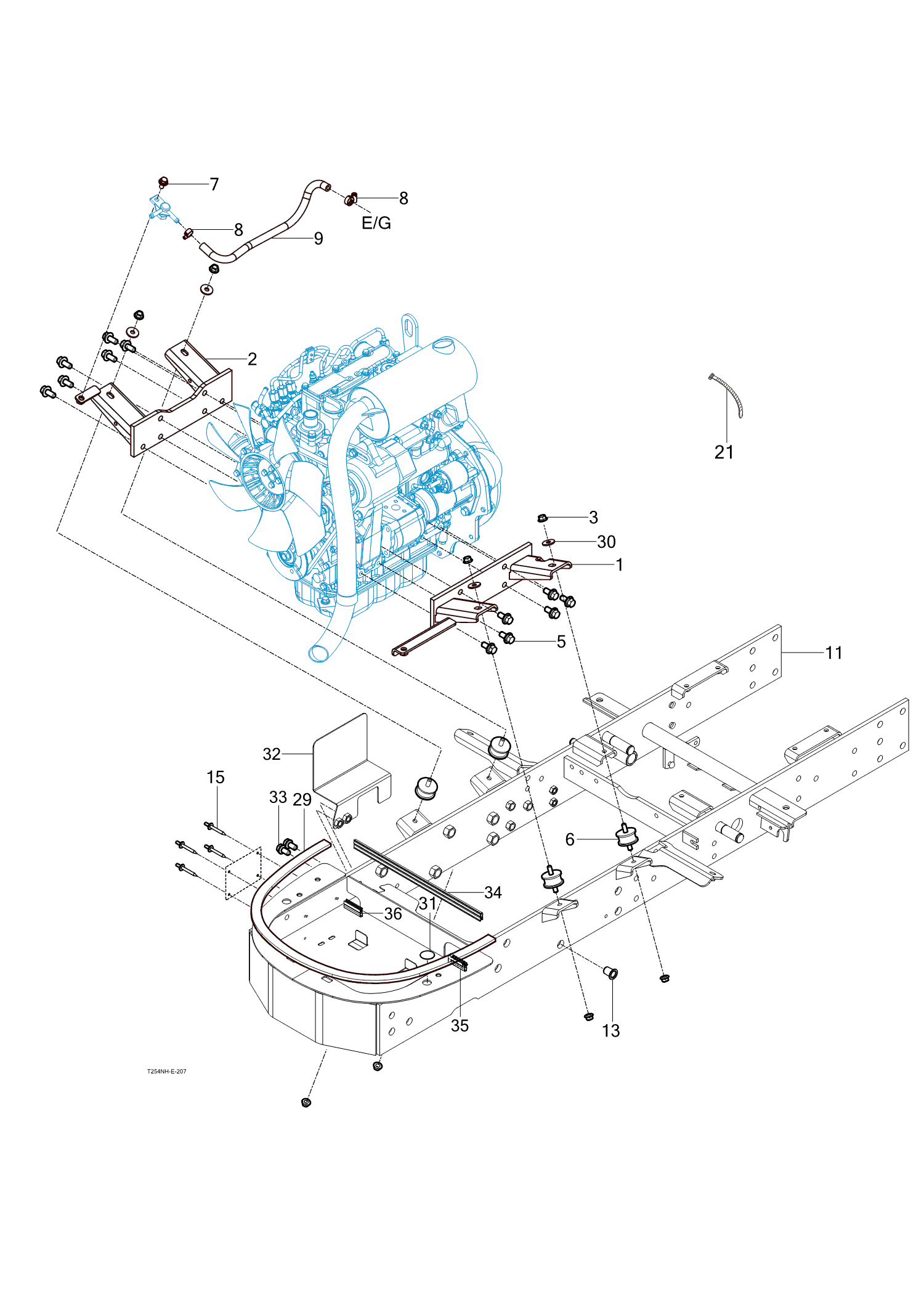 207 - ENGINE MOUNTING