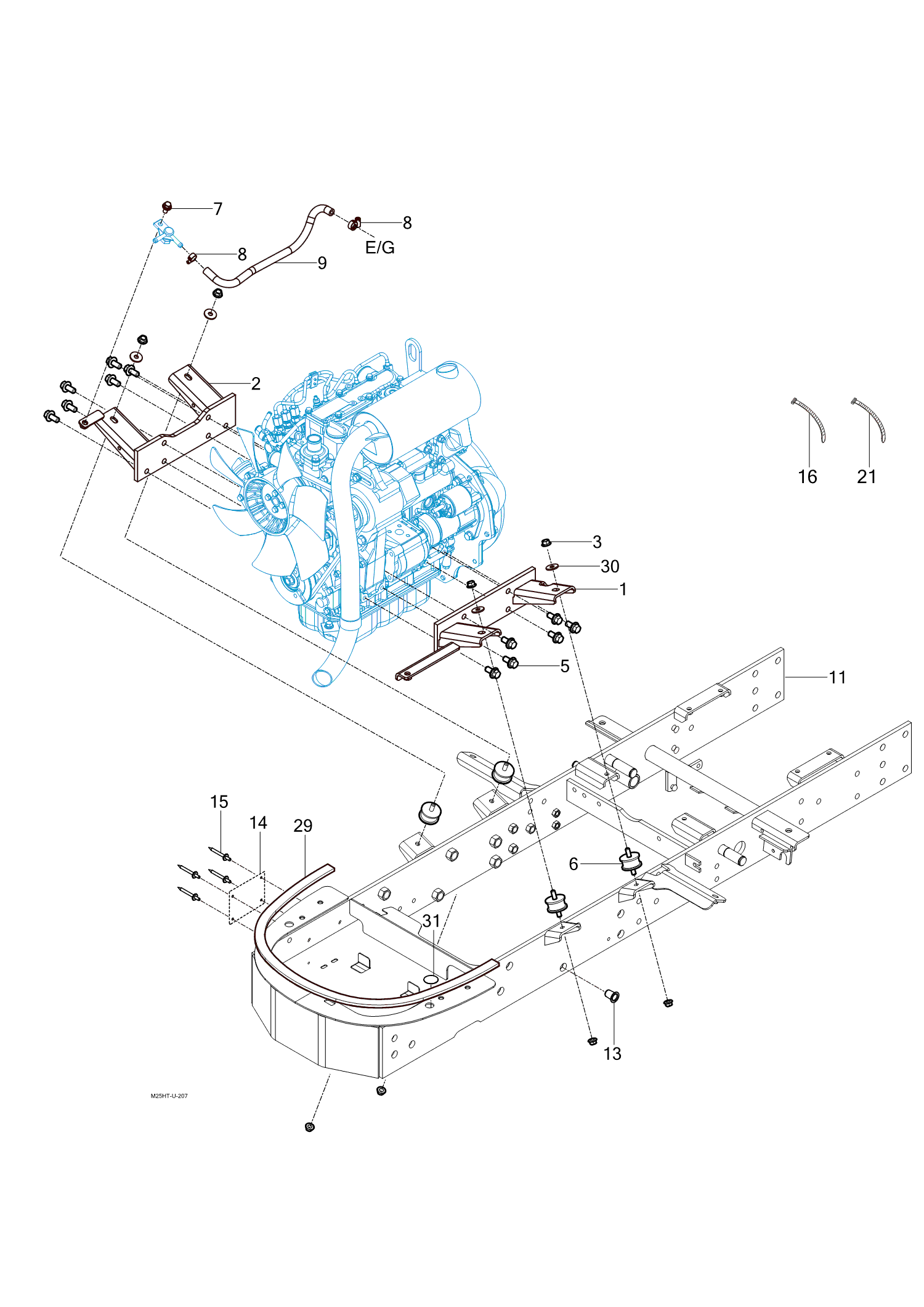 207 - ENGINE MOUNTING