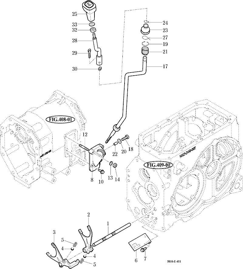 411 - SUB CHANGE LEVER