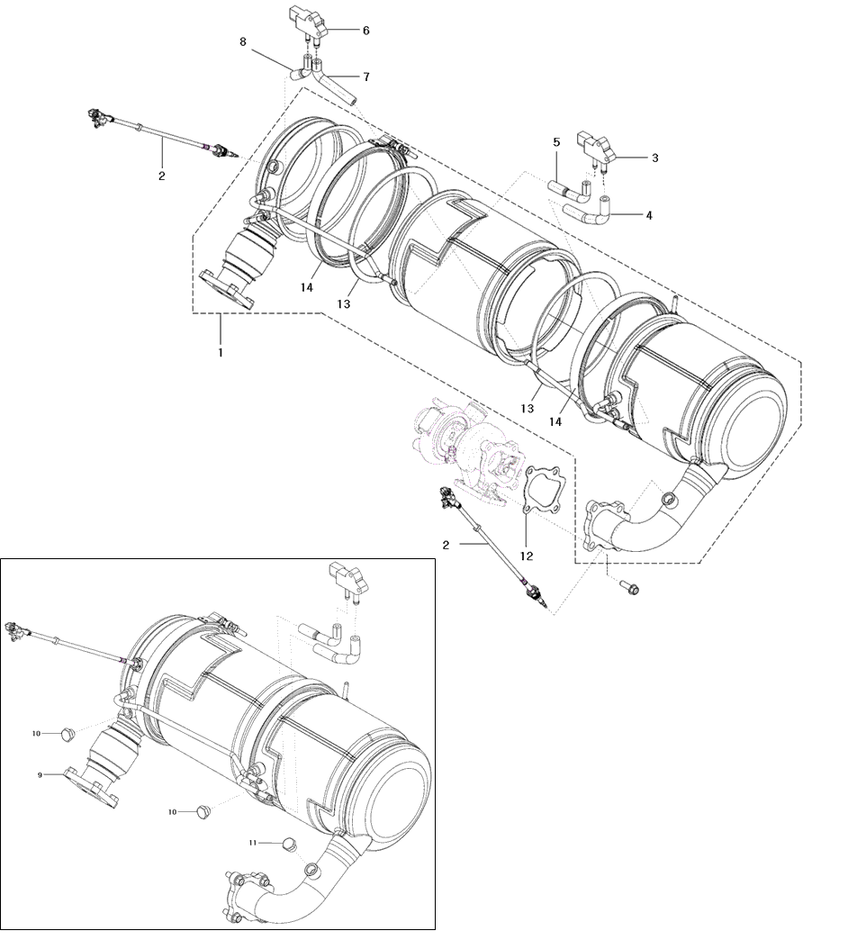 142A - DPF ASS'Y (T574) (2022-01-01 ~)