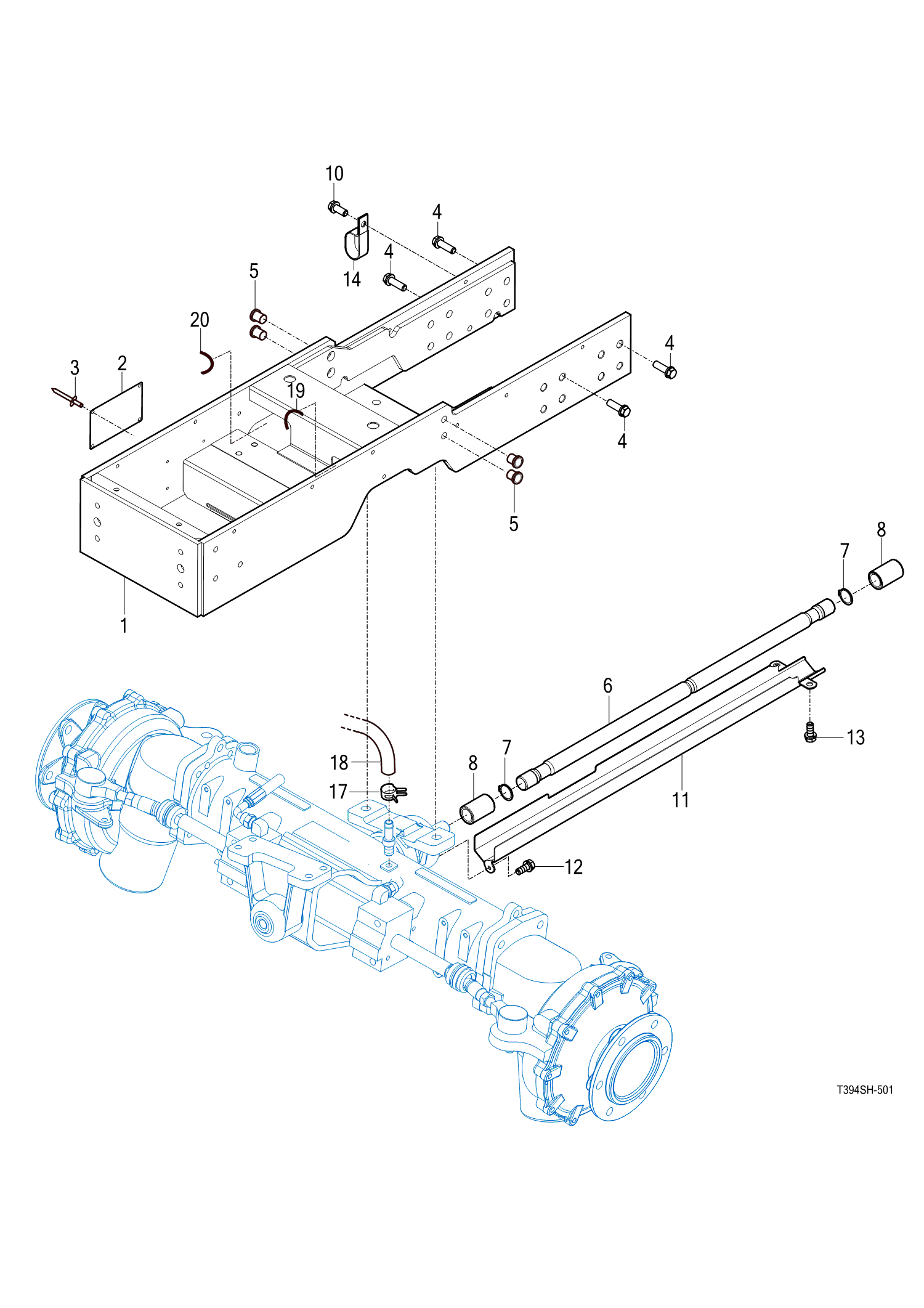 501 - FRONT AXLE BRACKET