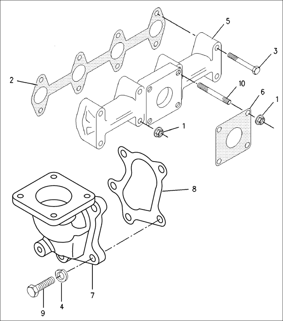 124 - MANIFOLD GROUP-EXHAUST