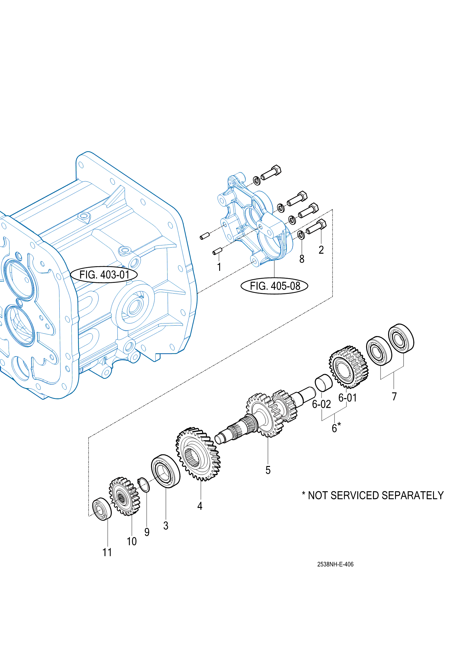 406 - SUB CHANGE GEARS