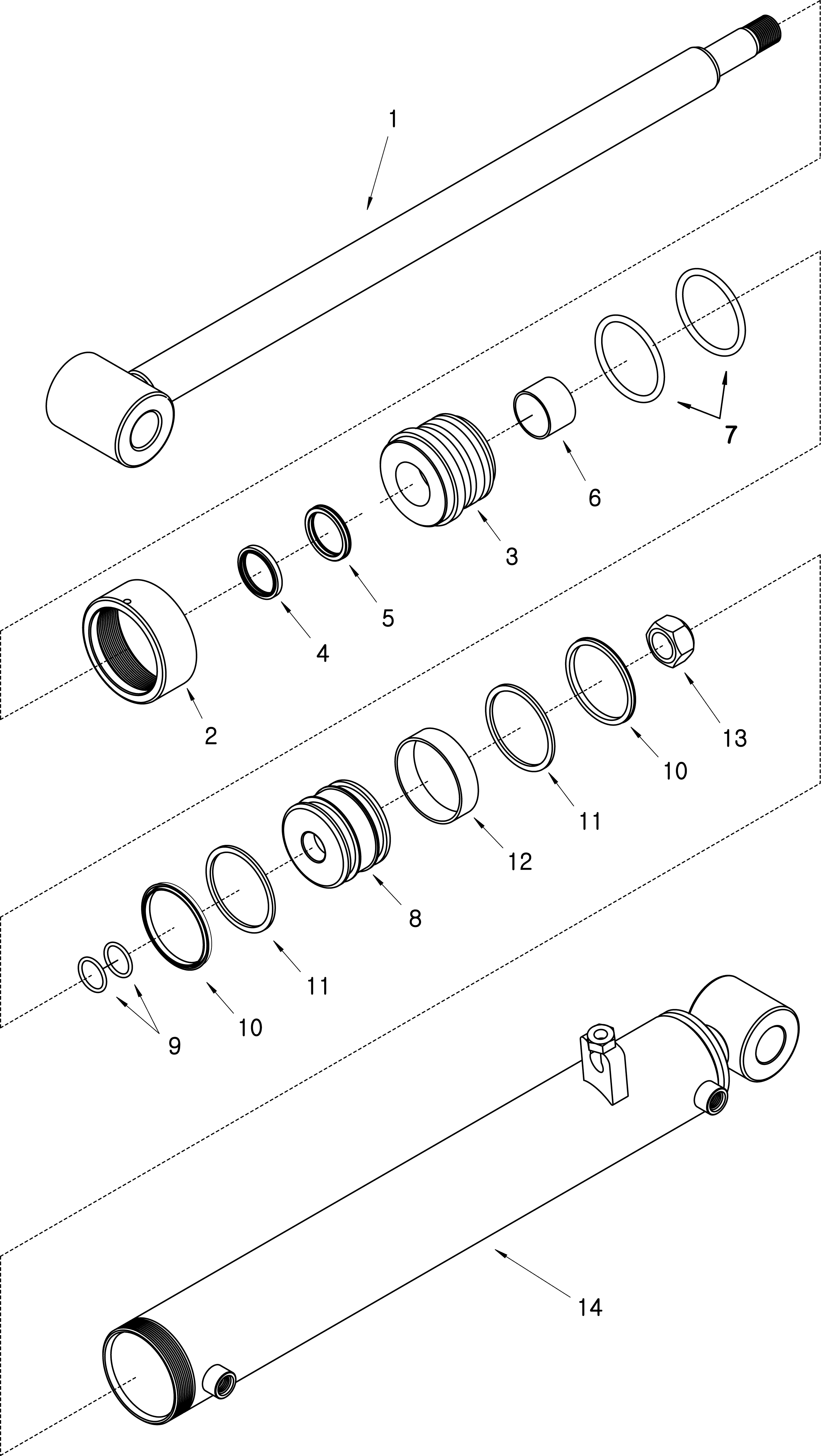 081 - BUCKET CYLINDER (RH)