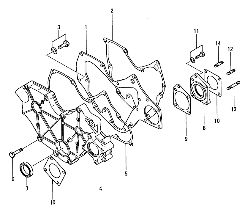 110 - TIMING GEAR CASE