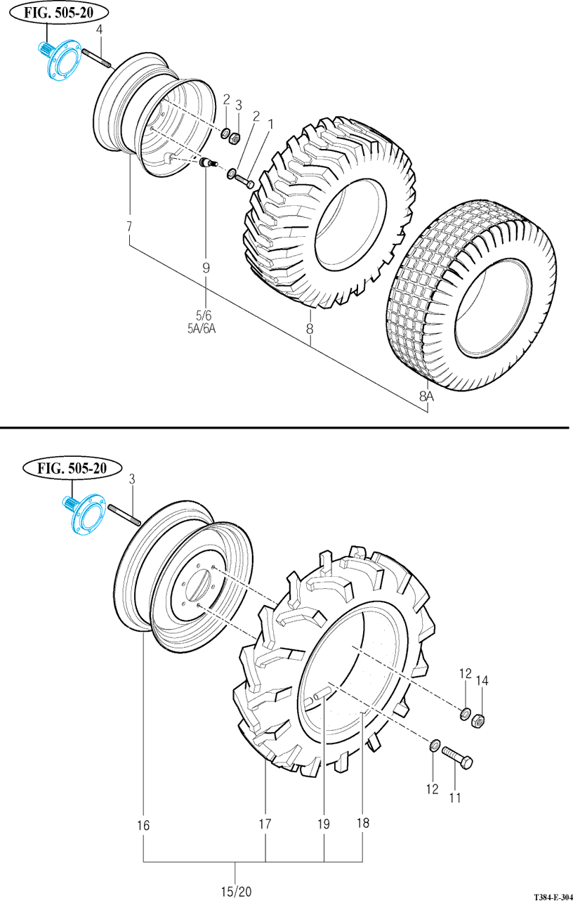 305 - FRONT WHEEL MOUNTING