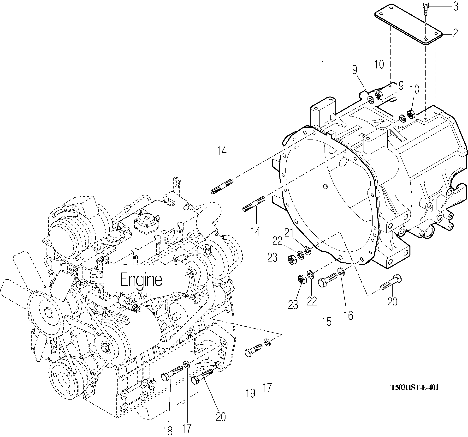 401 - TRANSMISSION FRONT CASE 401 - TRANSMISSION FRONT CASE