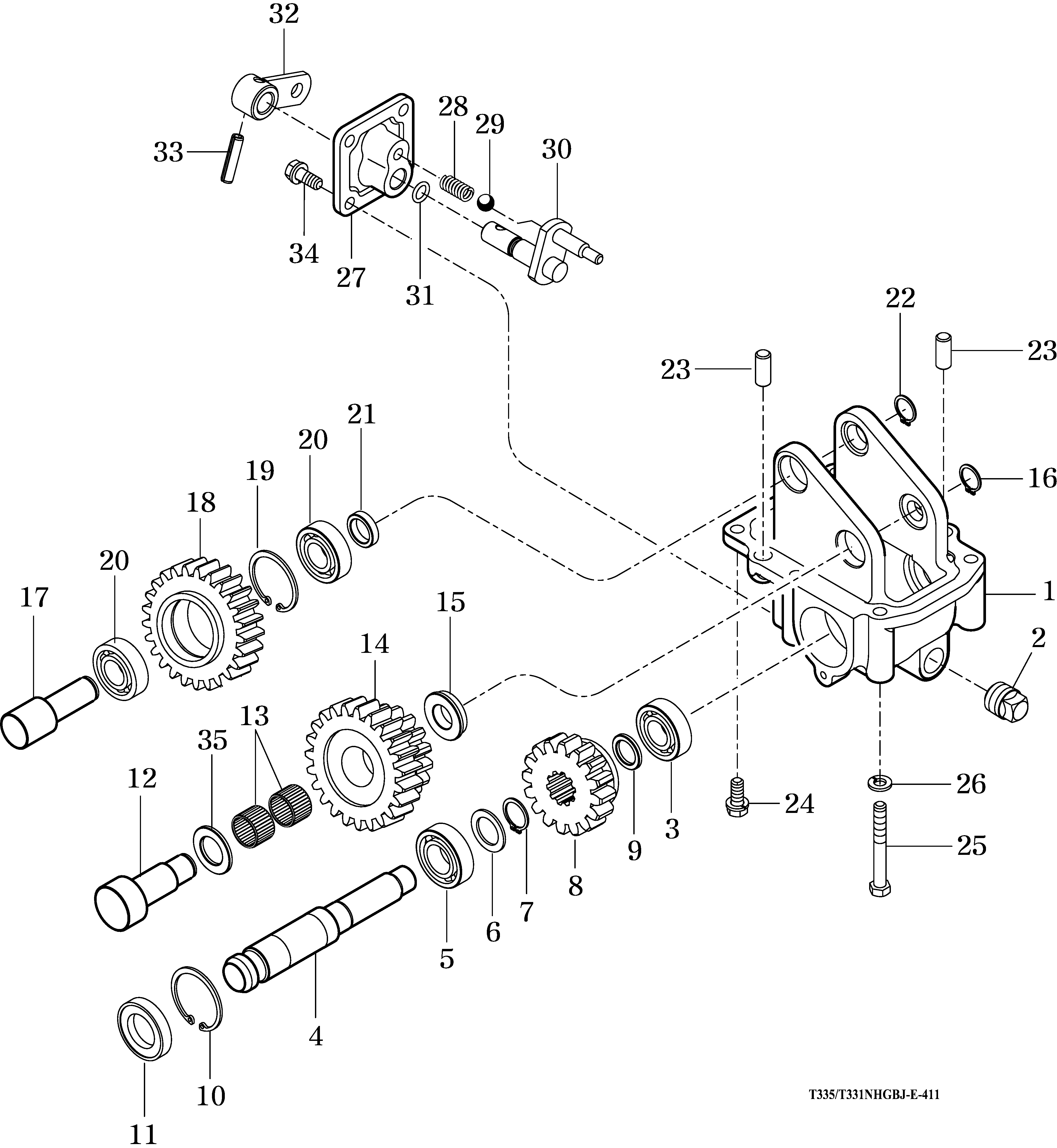 039 - MID P.T.O SPEED GEARS & SHIFTER