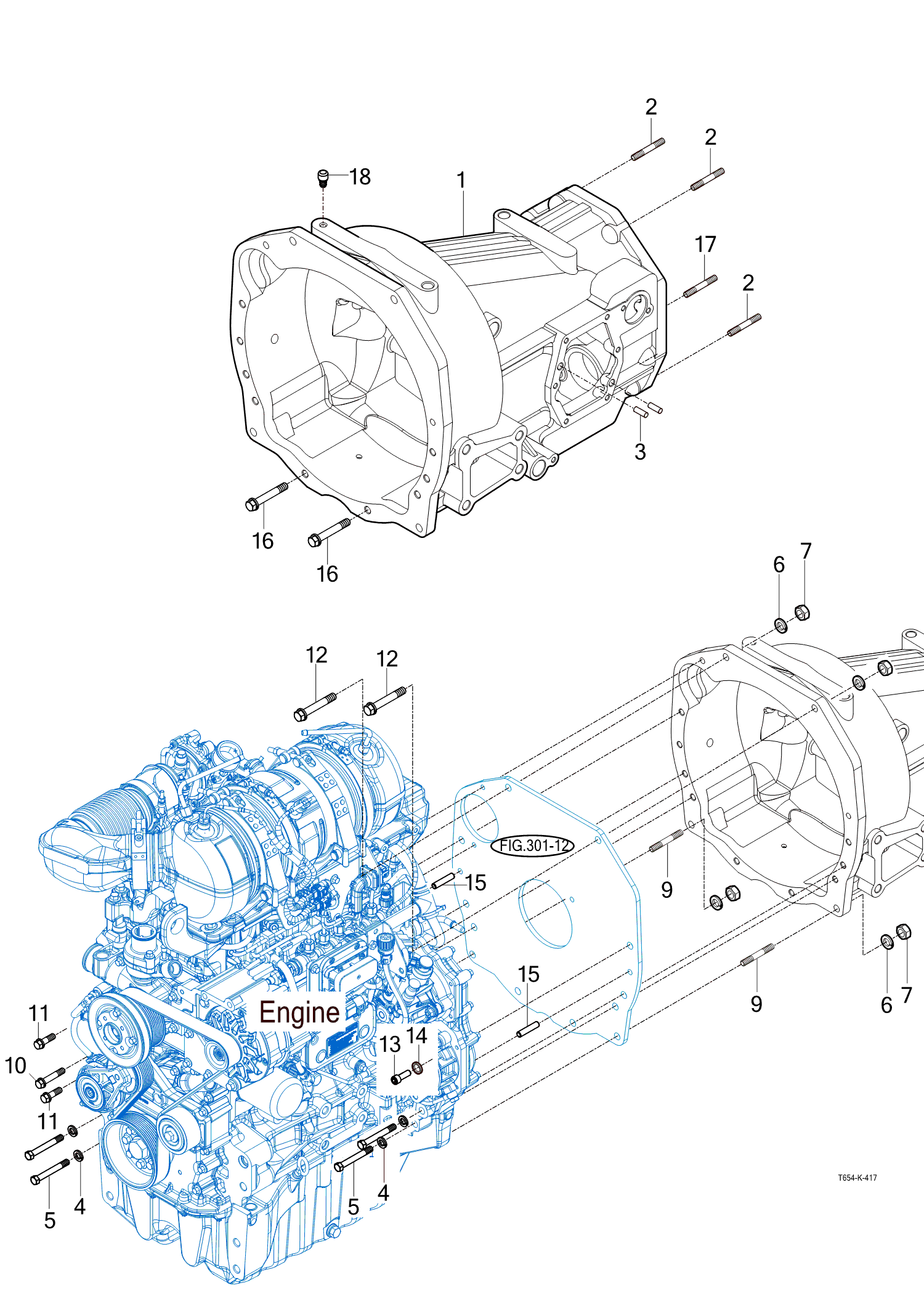 401 - TRANSMISSION FRONT CASE