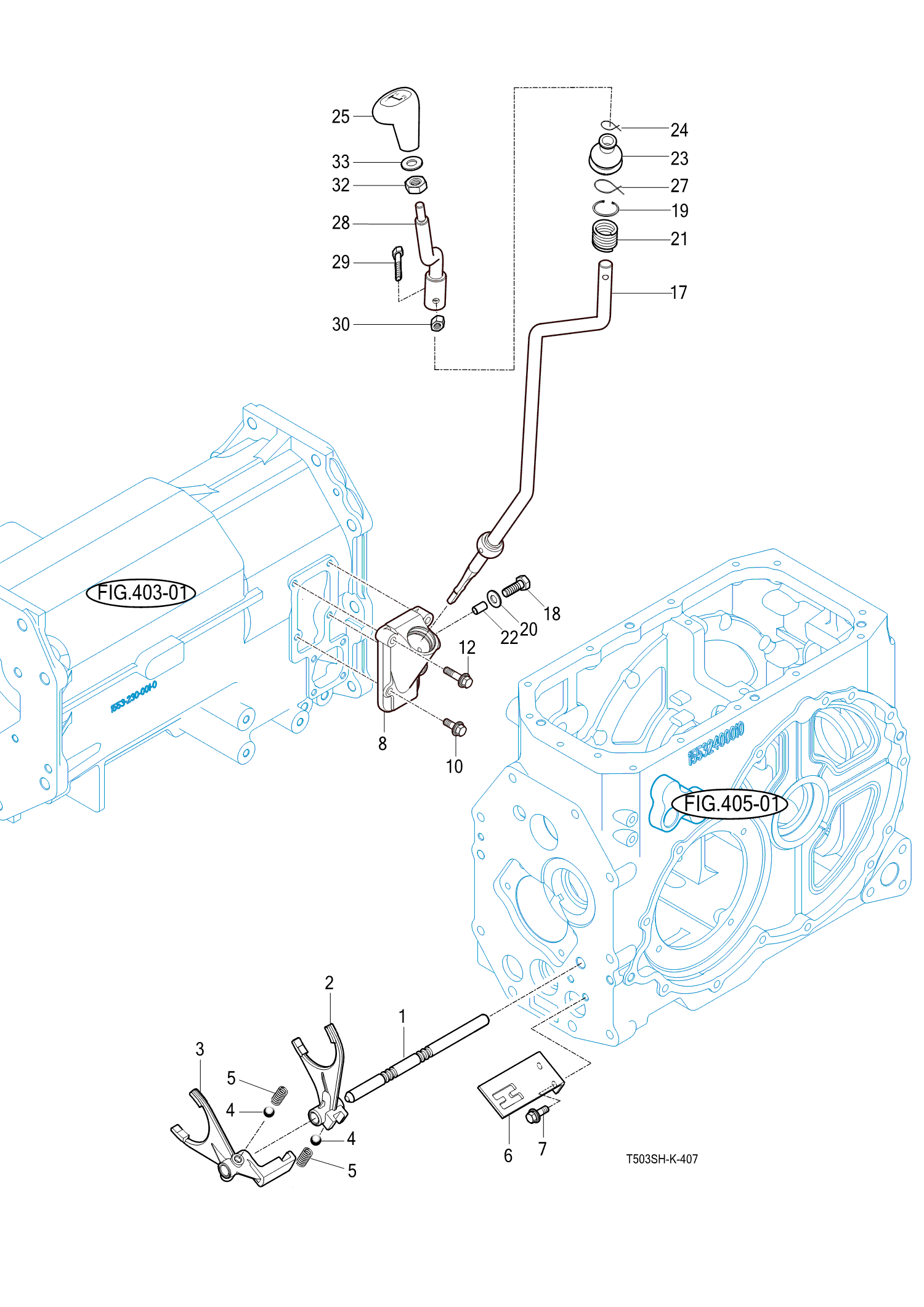 407 - SUB CHANGE SHIFTER