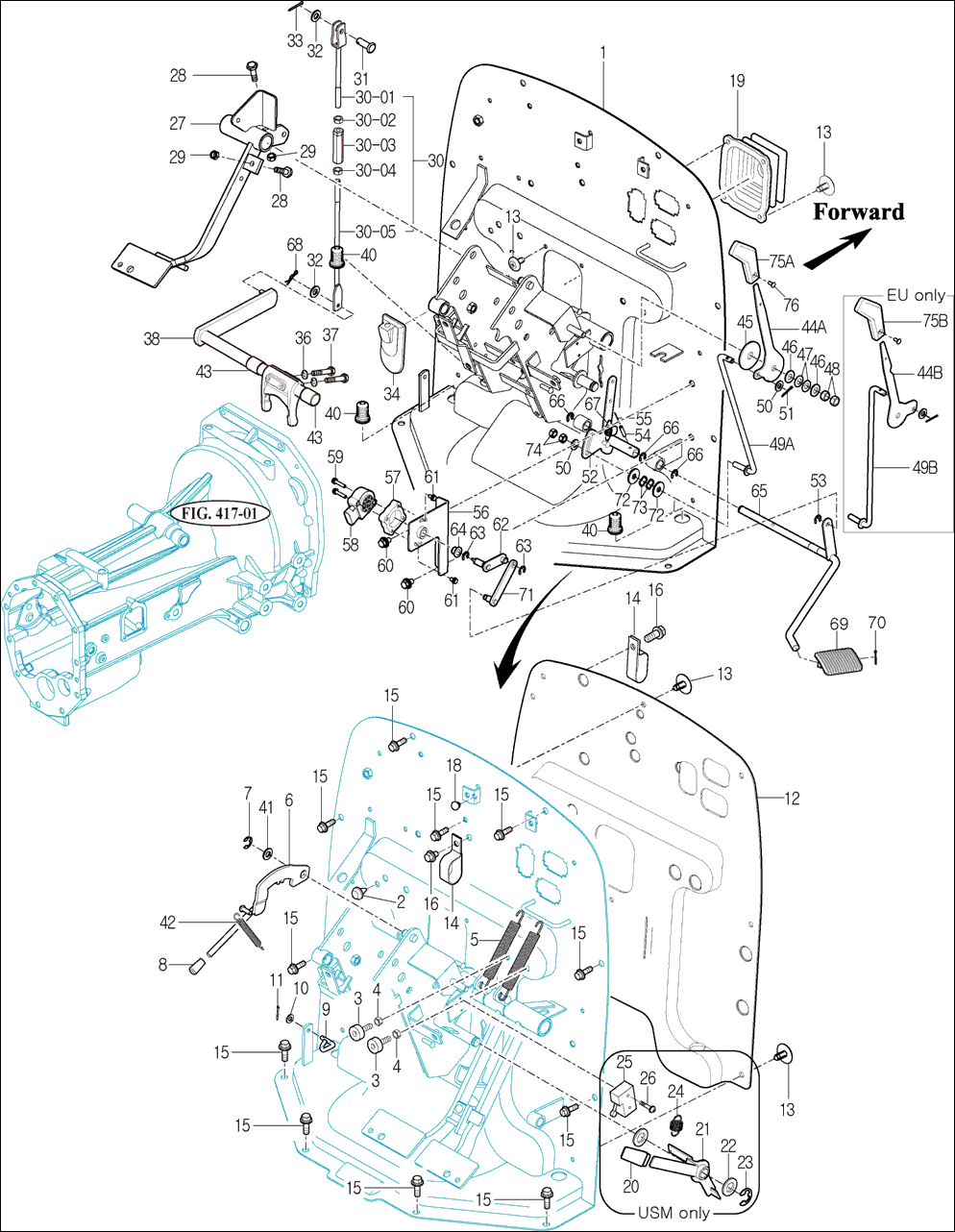 302 - CLUTCH PEDAL