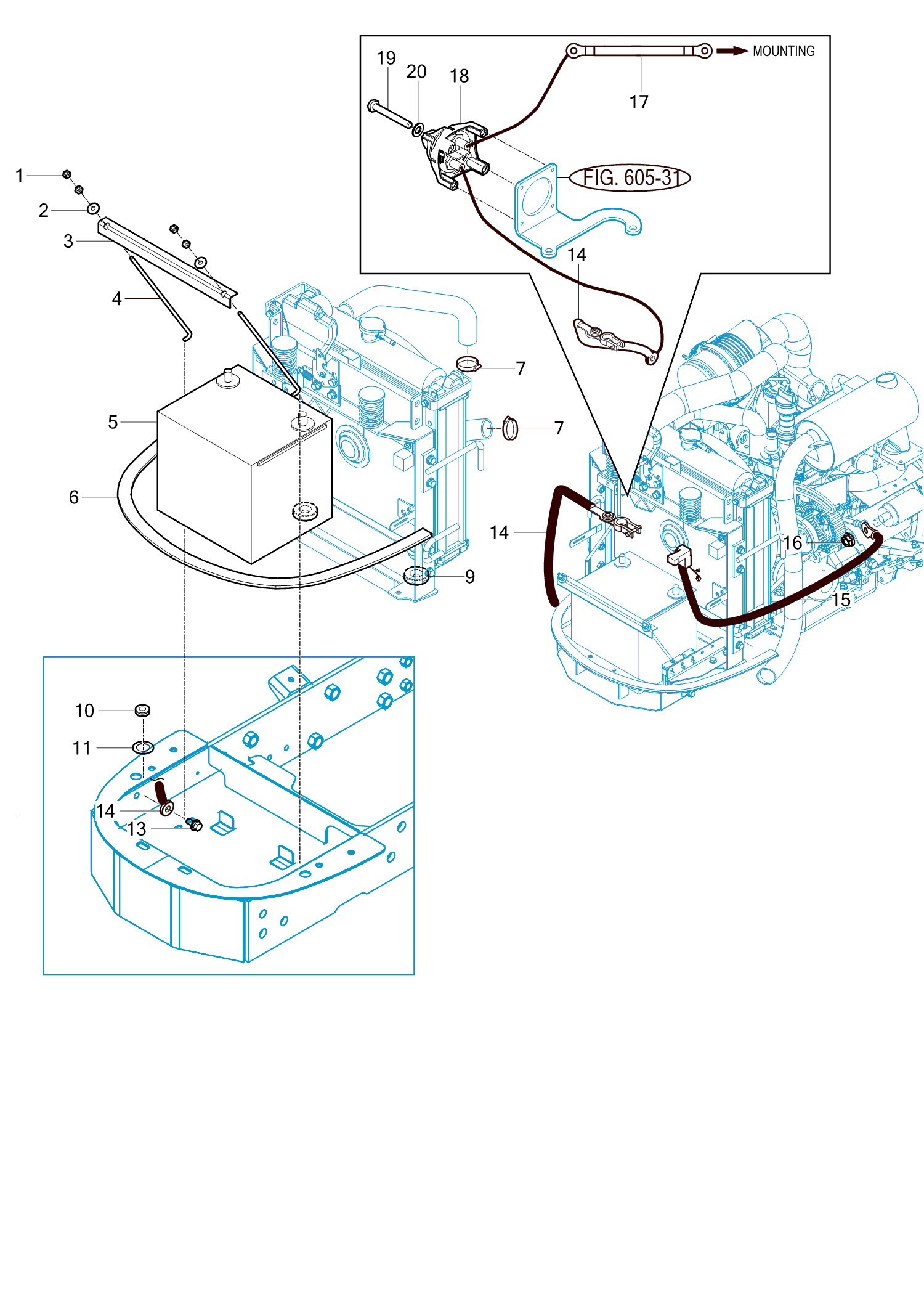 801 - BATTERY MOUNTING