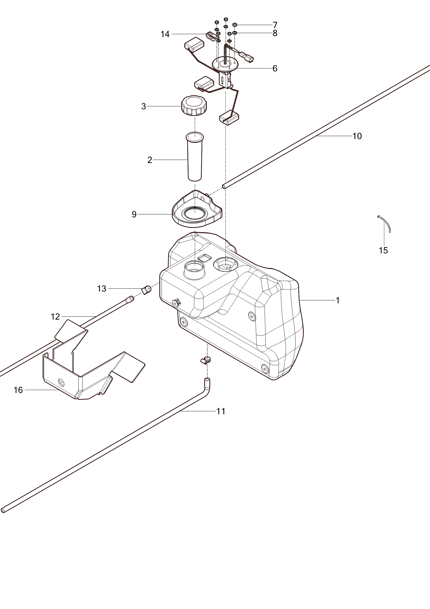 204 - FUEL TANK & FUEL LINE