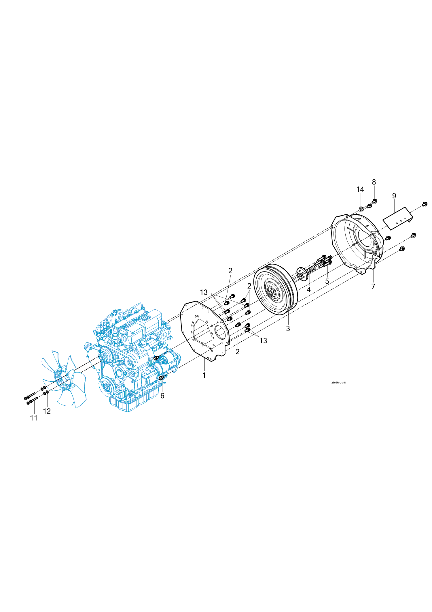 301 - FLYWHEEL COVER