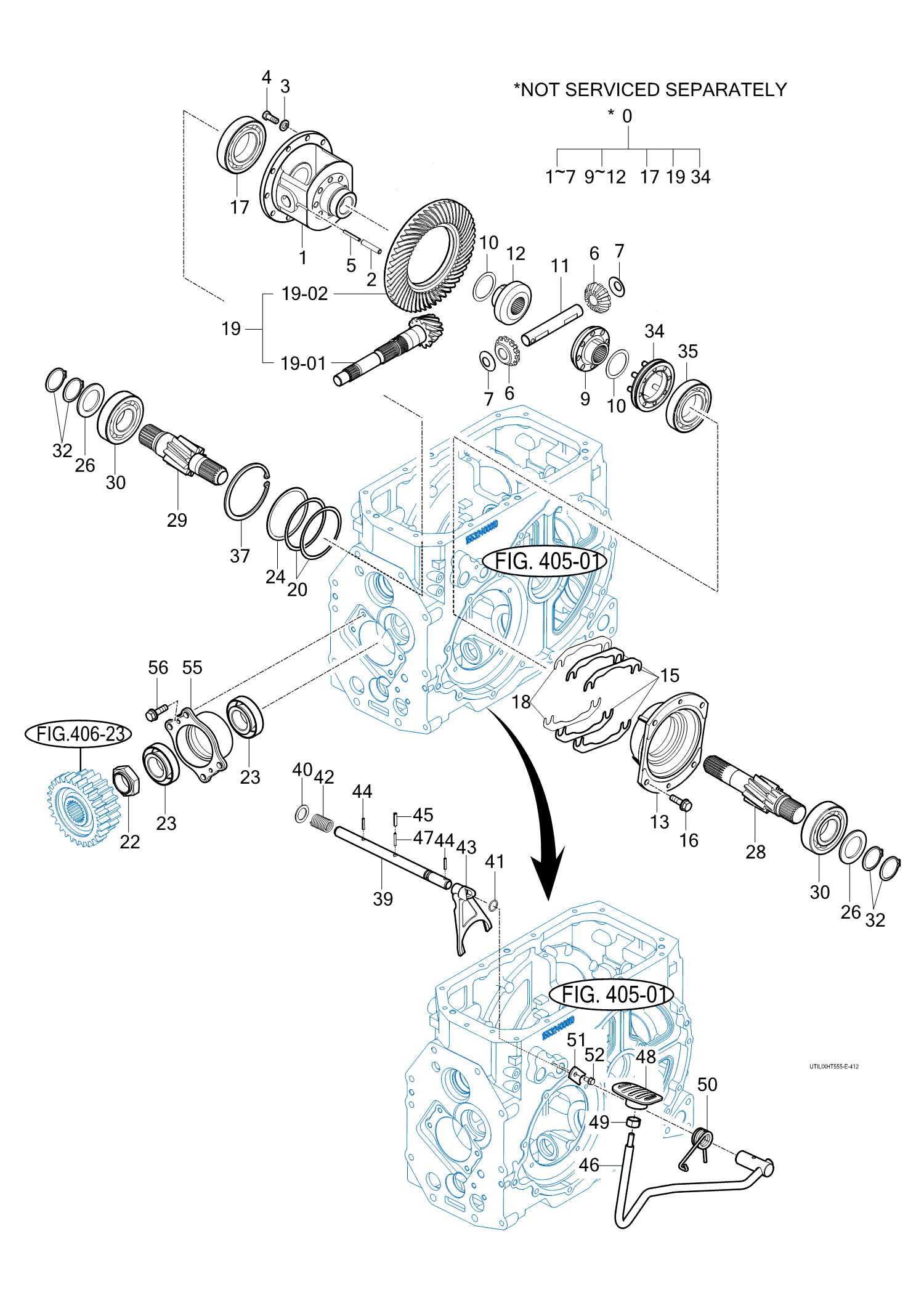 412 - REAR DIFFERENTIAL GEARS