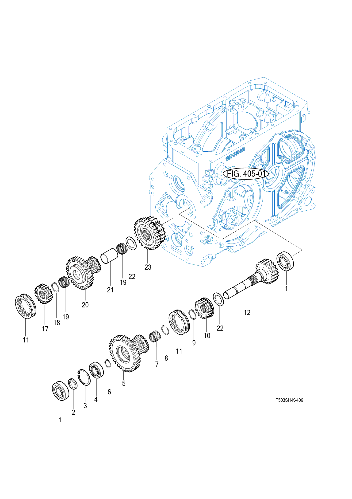 406 - SUB CHANGE GEARS