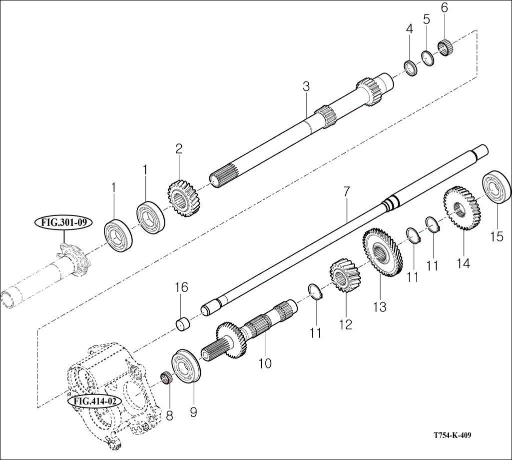 409 - INPUT & COUNTER GEARS