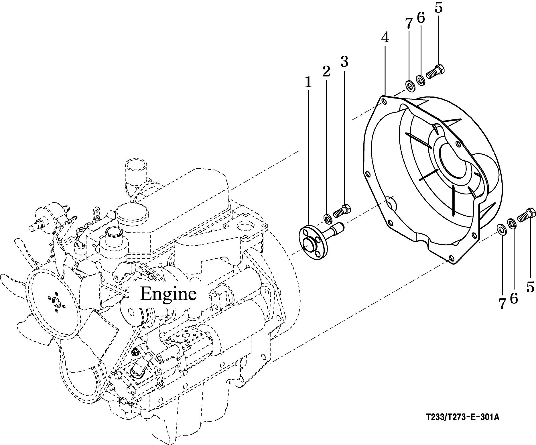 301 - FLYWHEEL COVER