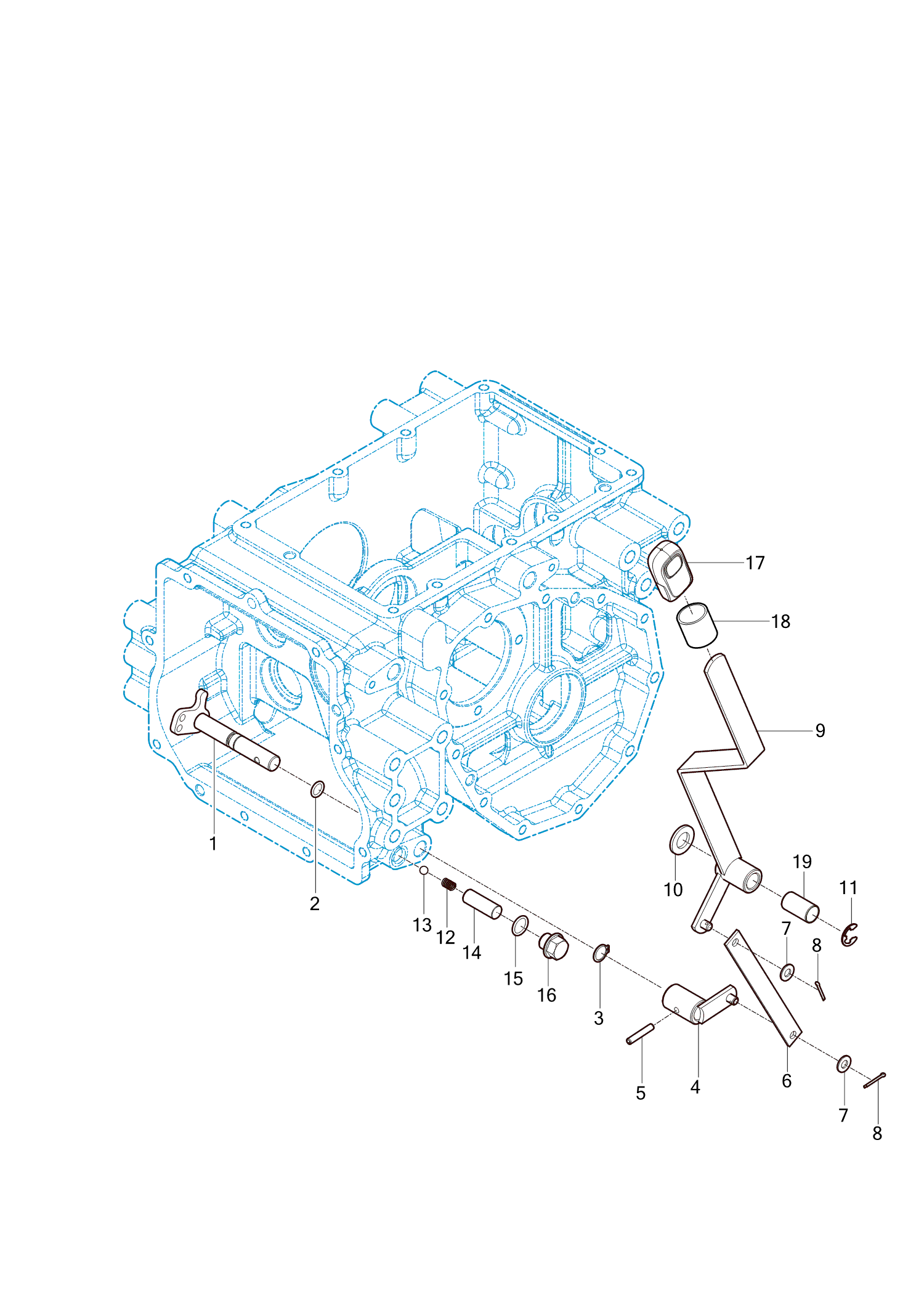 416 - 4WD CHANGE LEVER