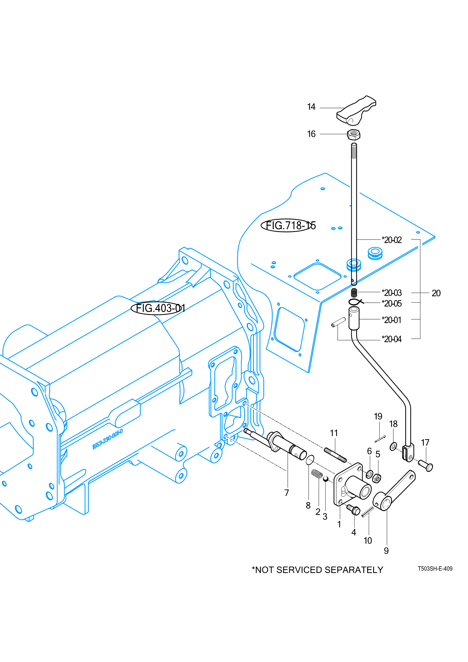 409 - 4WD CHANGE LEVER