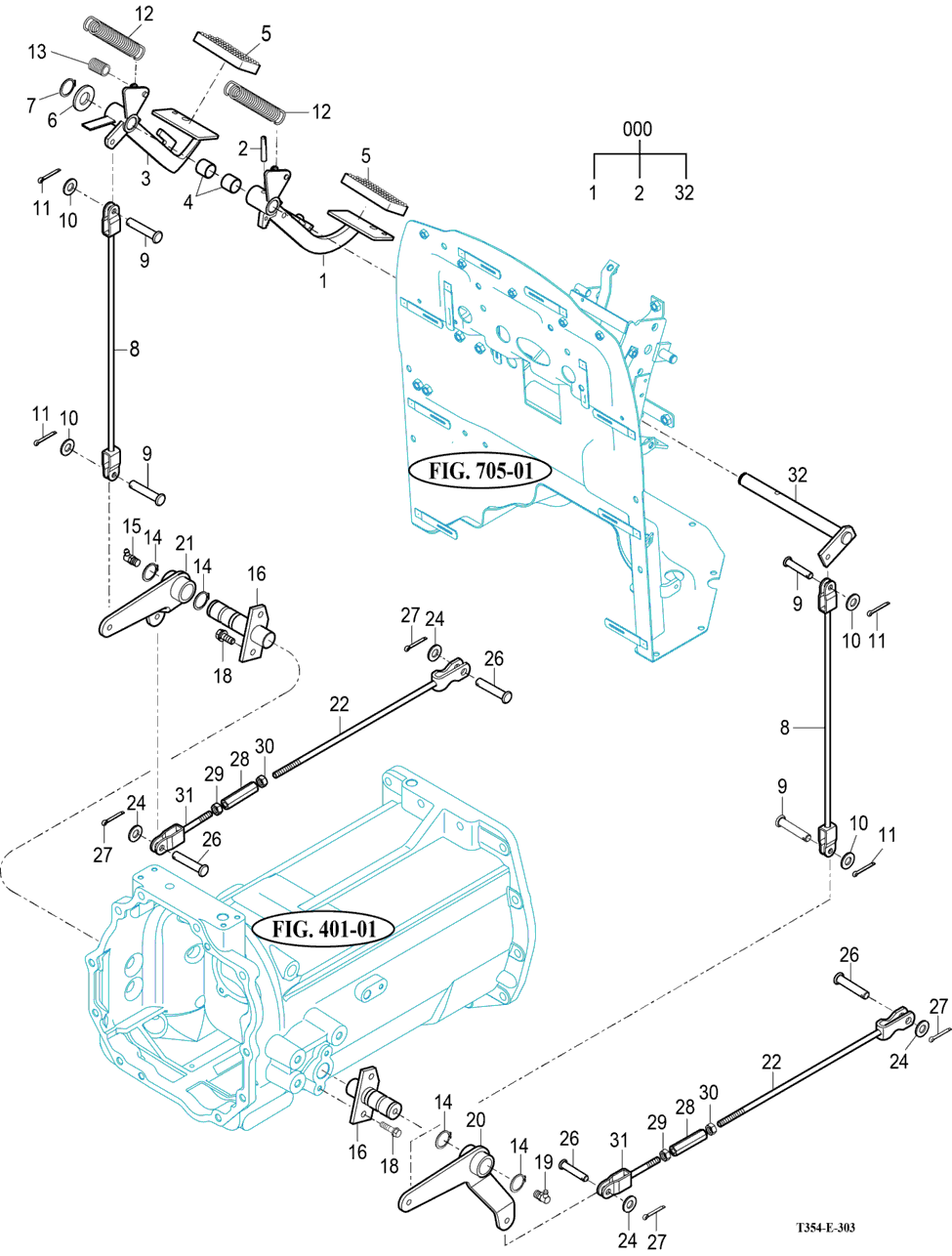 303 - BRAKE PEDAL