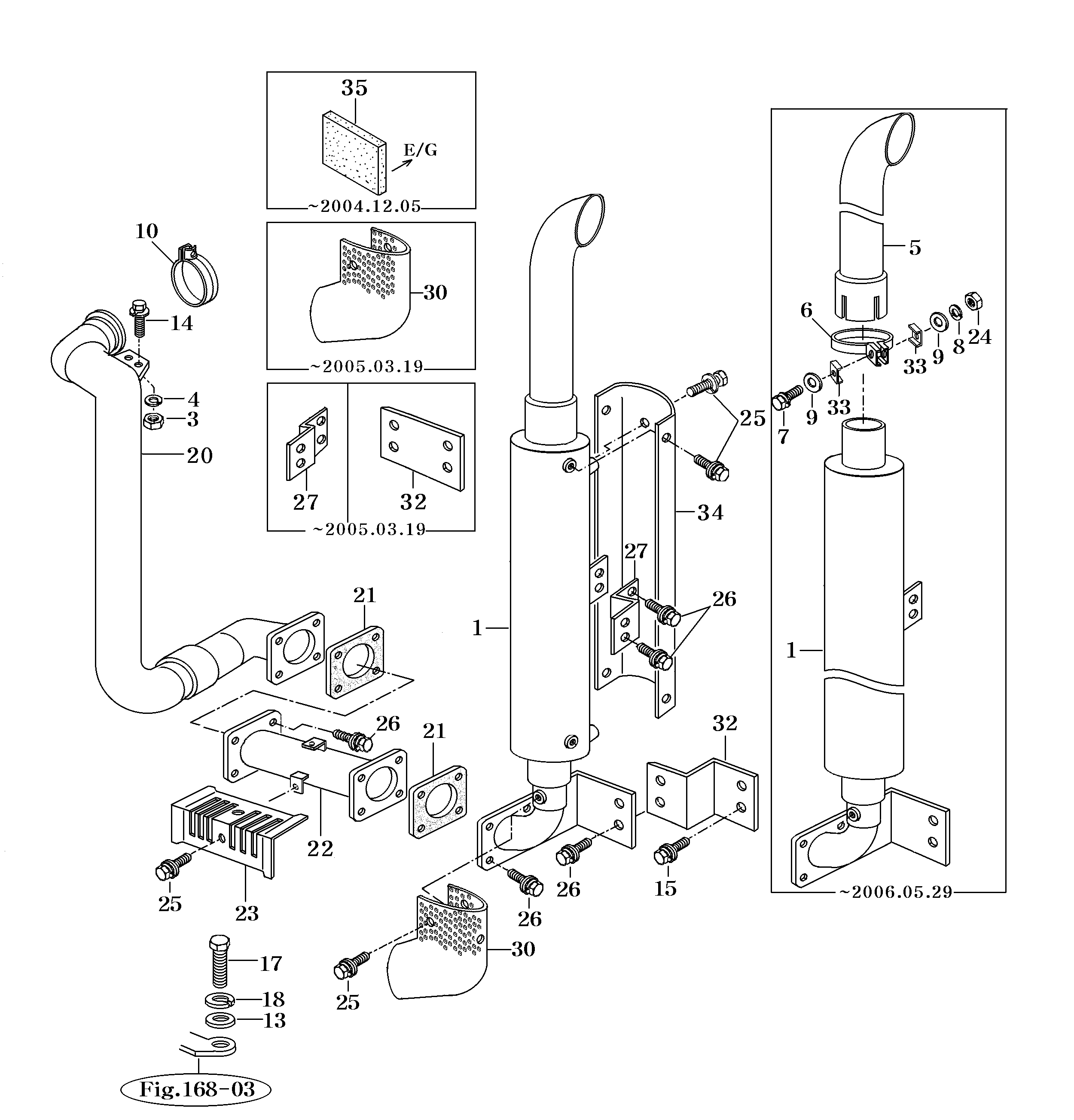 024B - MUFFLER & EXHAUST PIPE