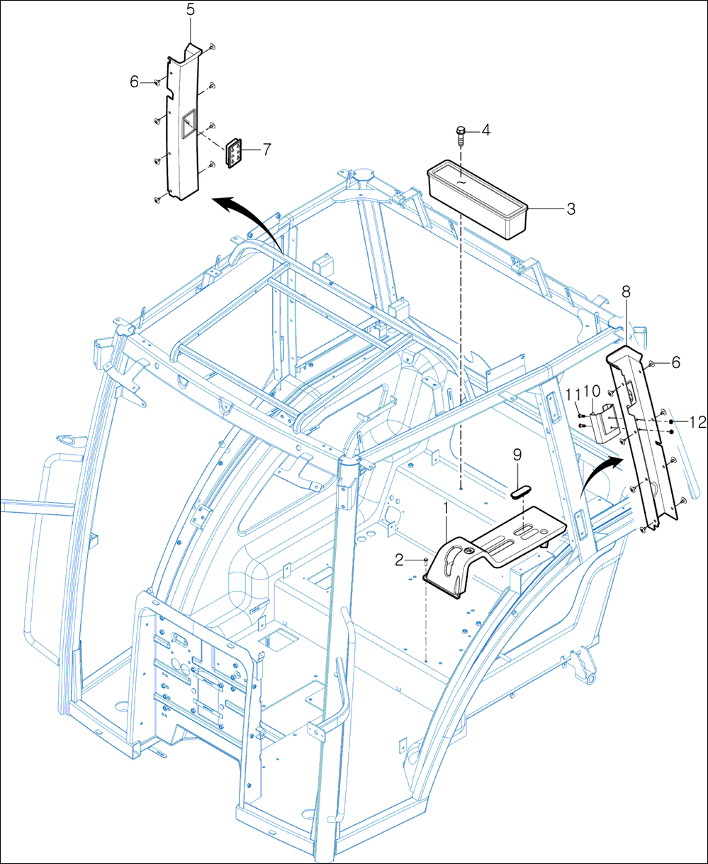 721 - ROOM MIRROR ASSY