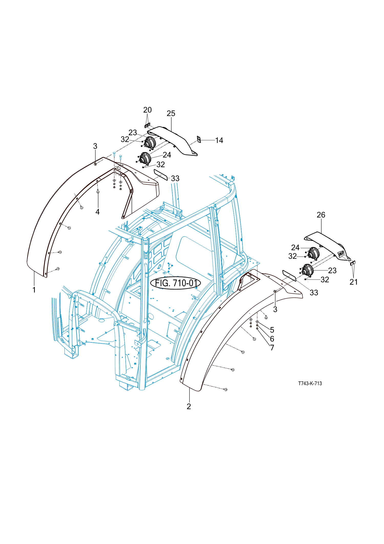 713 - SUB FENDER & COVER 713 - SUB FENDER & COVER