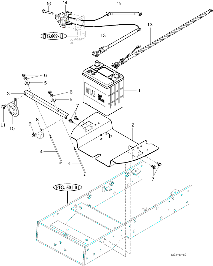 801 - BATTERY & MOUNTING