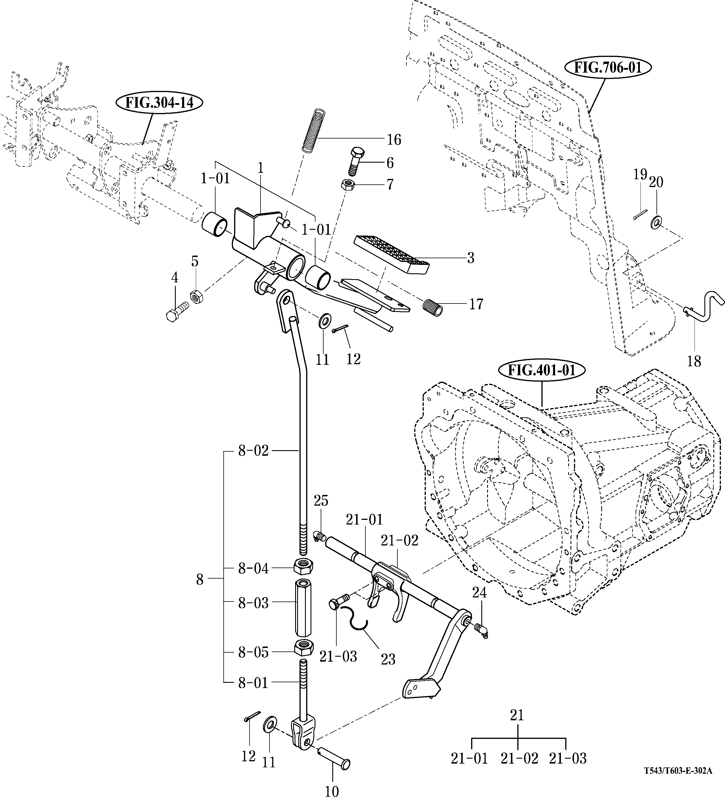 302A - CLUTCH PEDAL