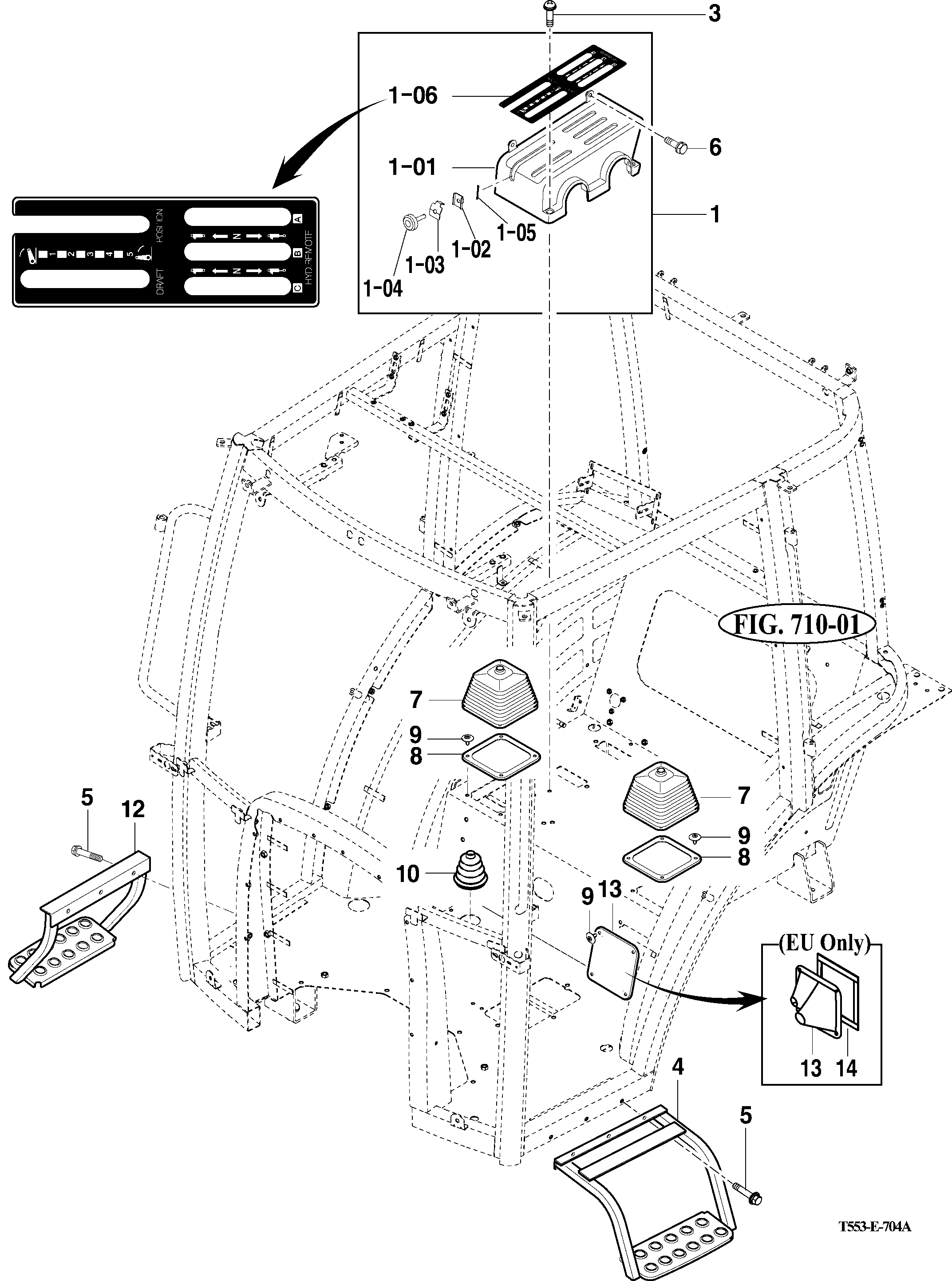 704A - LEVER COVER & STEP