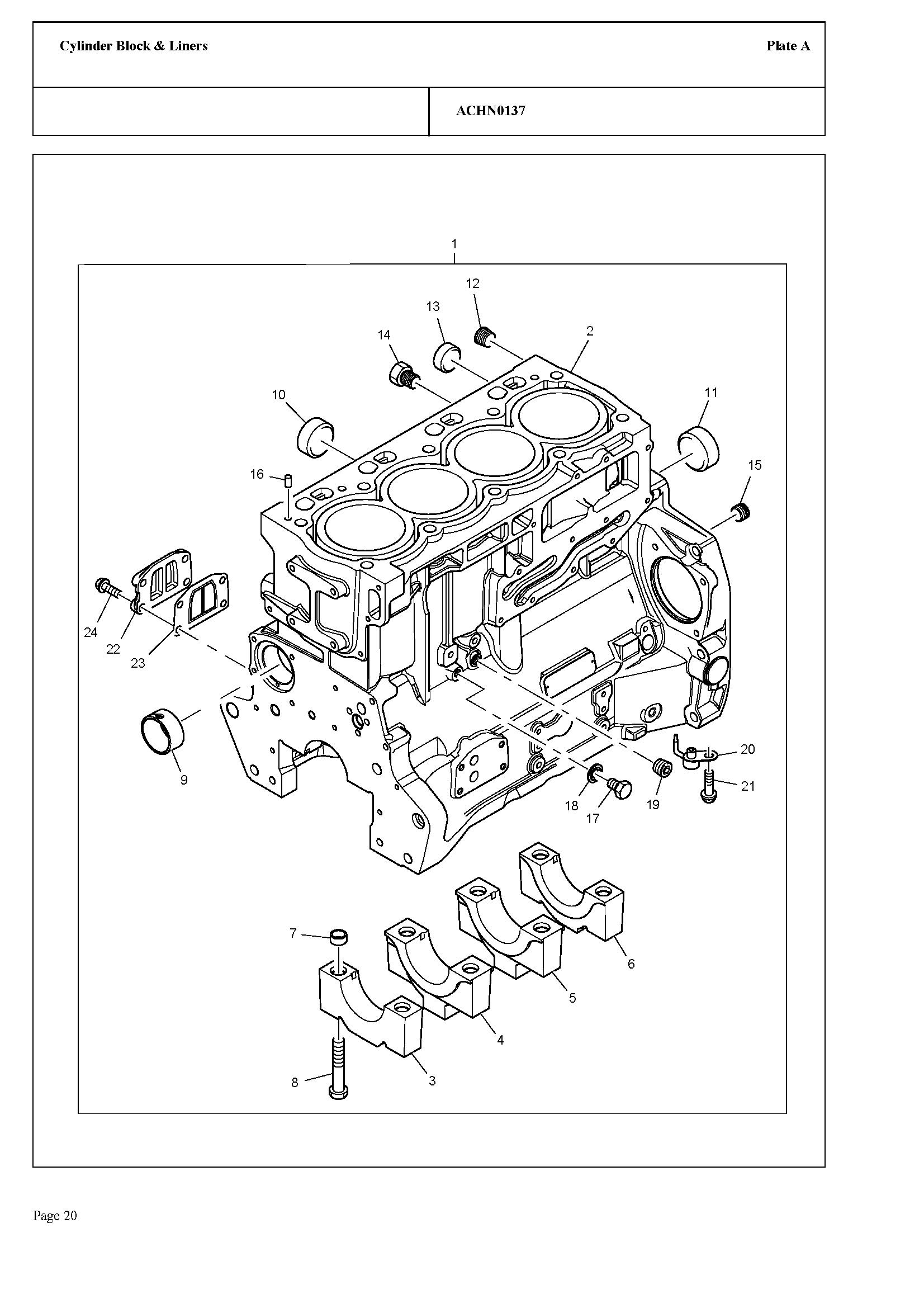 102 - CYLINDER BLOCK & LINERS
